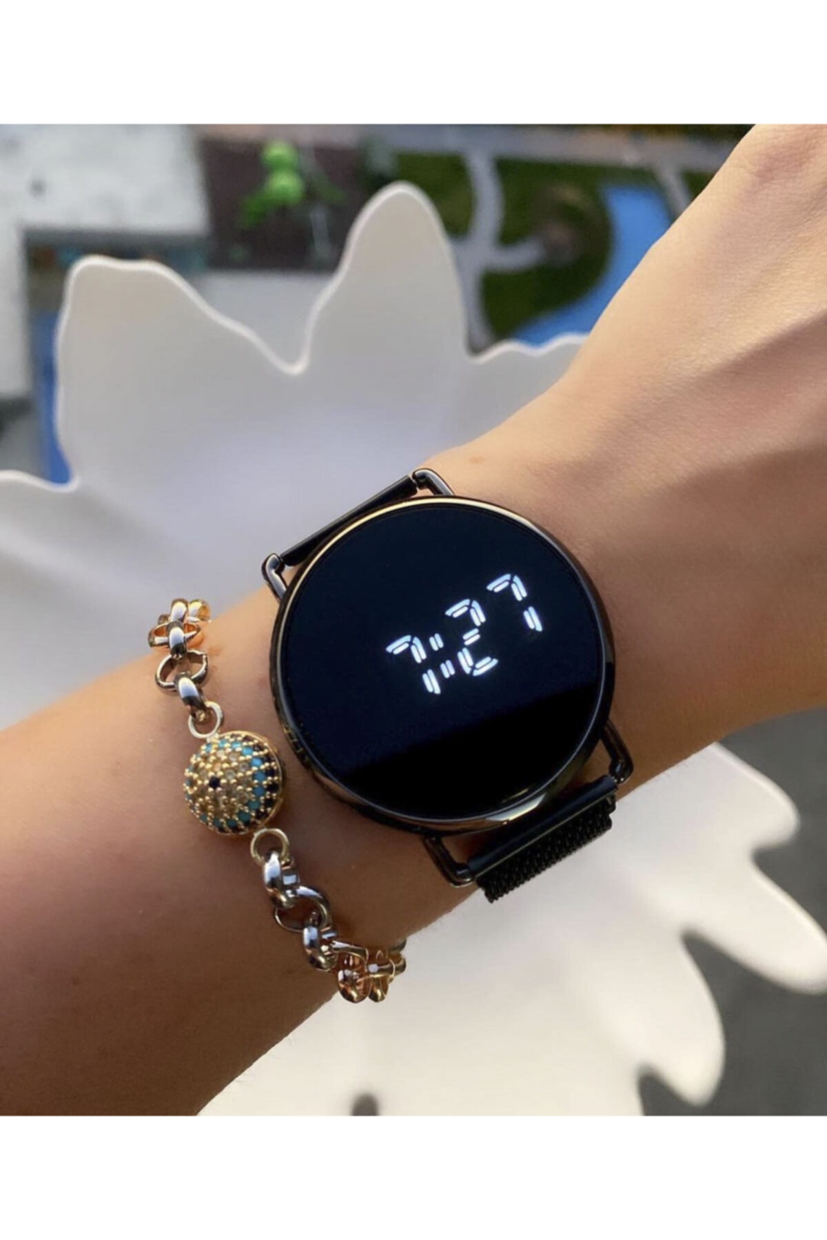 tulpar unisex siyah manyetik kordon dokunmatik kol saati fiyati yorumlari trendyol