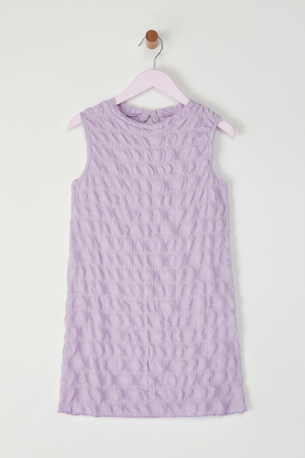 Trendyolmilla Kids Lila Kız Çocuk Mini Me Dokulu Örme Elbise TKDSS25EL00013