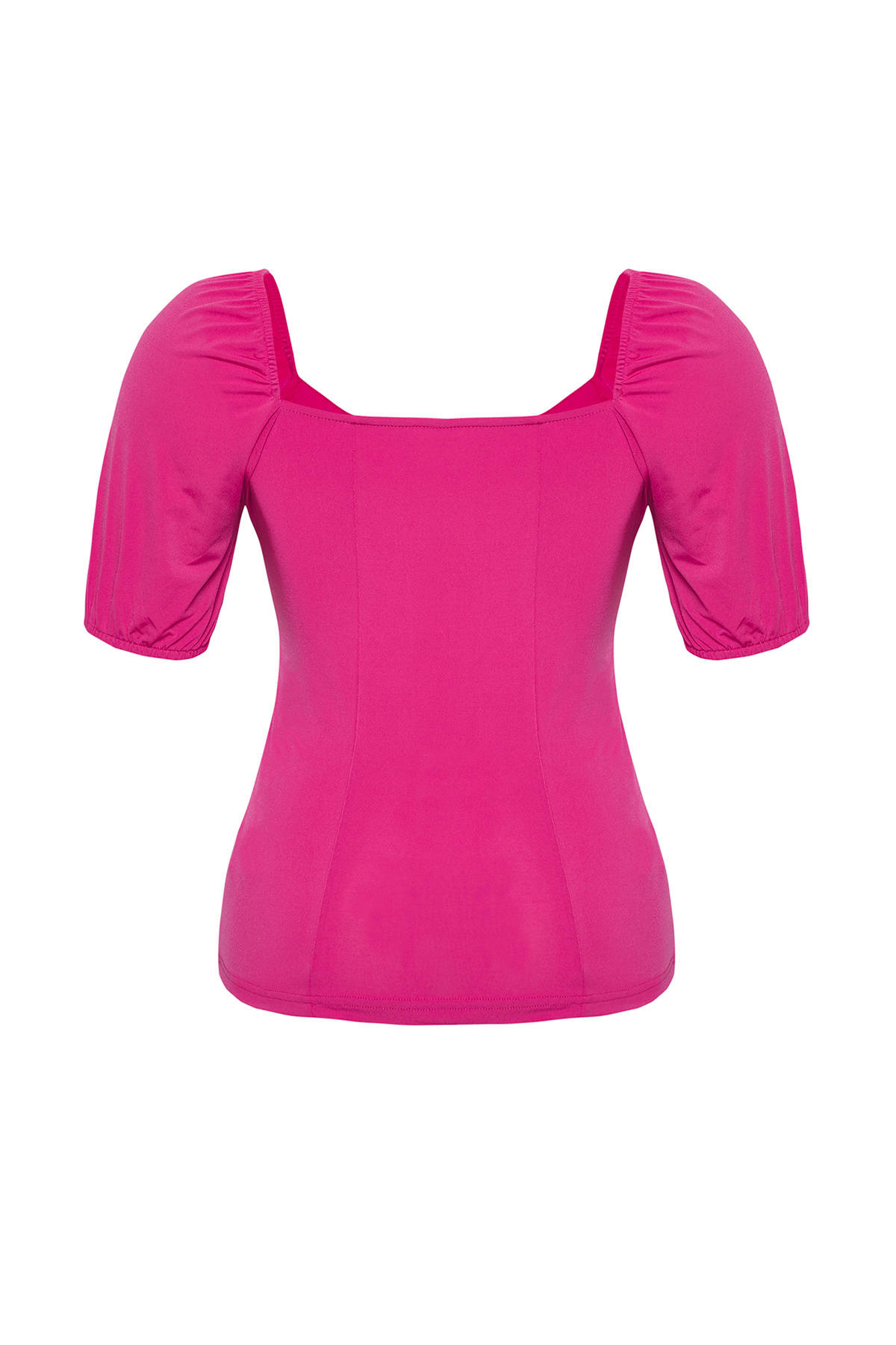 Trendyol Curve-Pink Sandy Knitted Plus Size Blouse 8