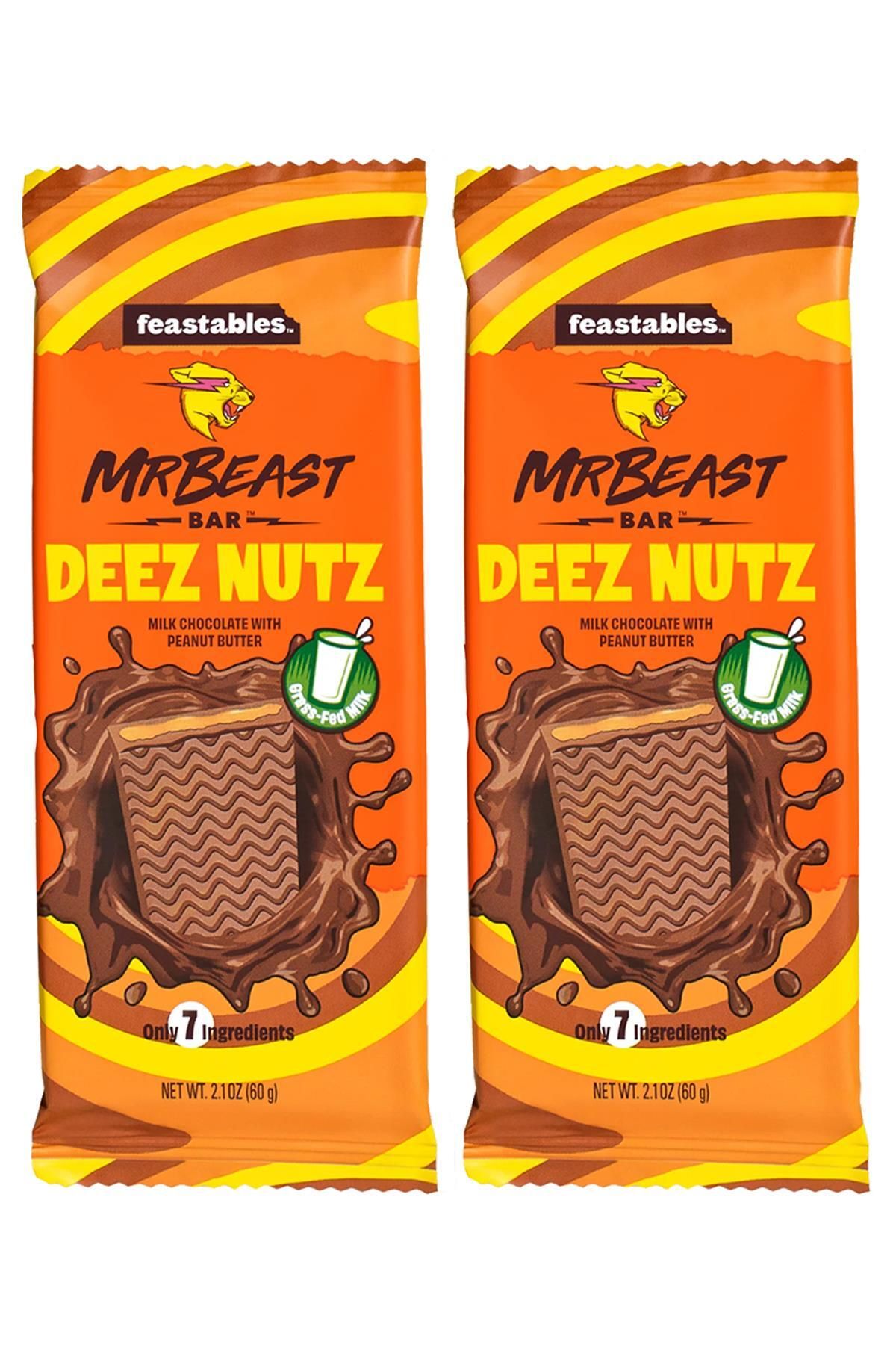 Feastables Mr Beast Deez Nutz Çikolata Bar 2x60GR