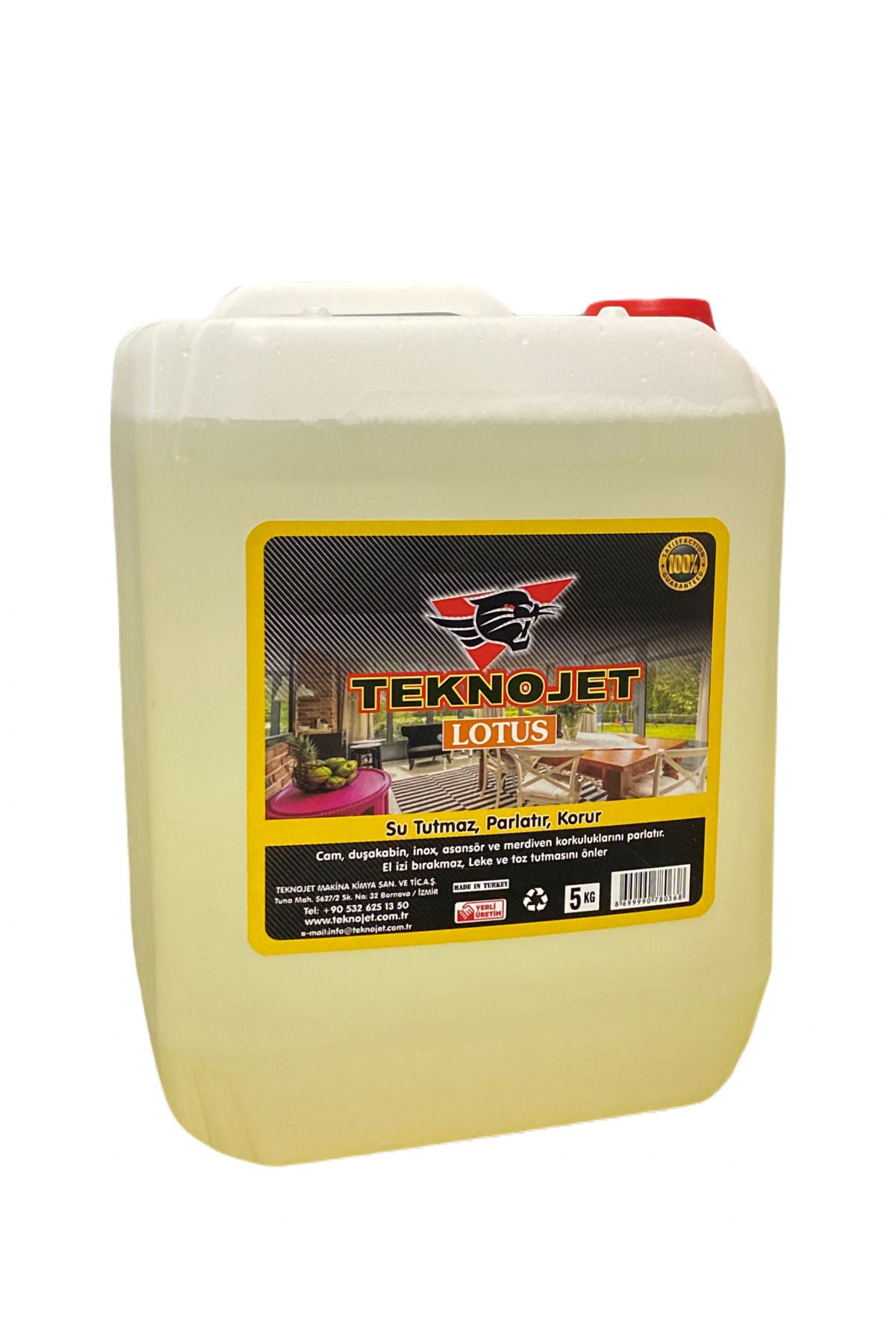 TEKNOJET Lotus Cam Ve Parlak Yüzey Temi̇zleyi̇ci̇ 5 Kg