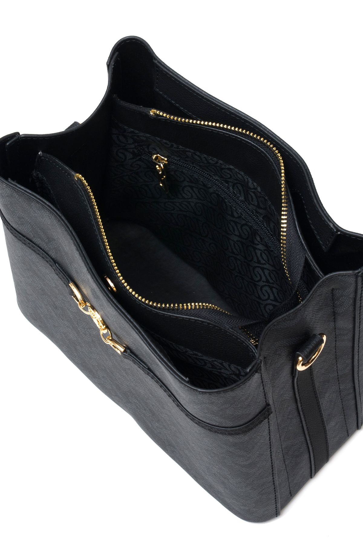 کیف شانه ای مشکی زنانه شیشه U.S. Polo Assn.