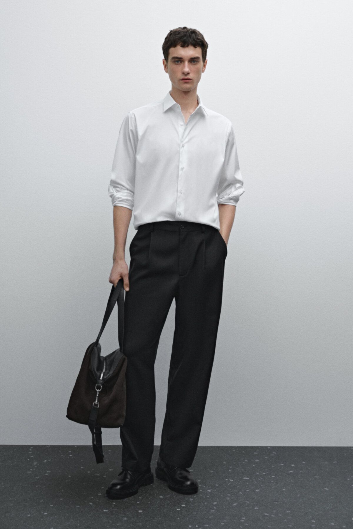 پیراهن 100% نخی کشدار باریک Massimo Dutti