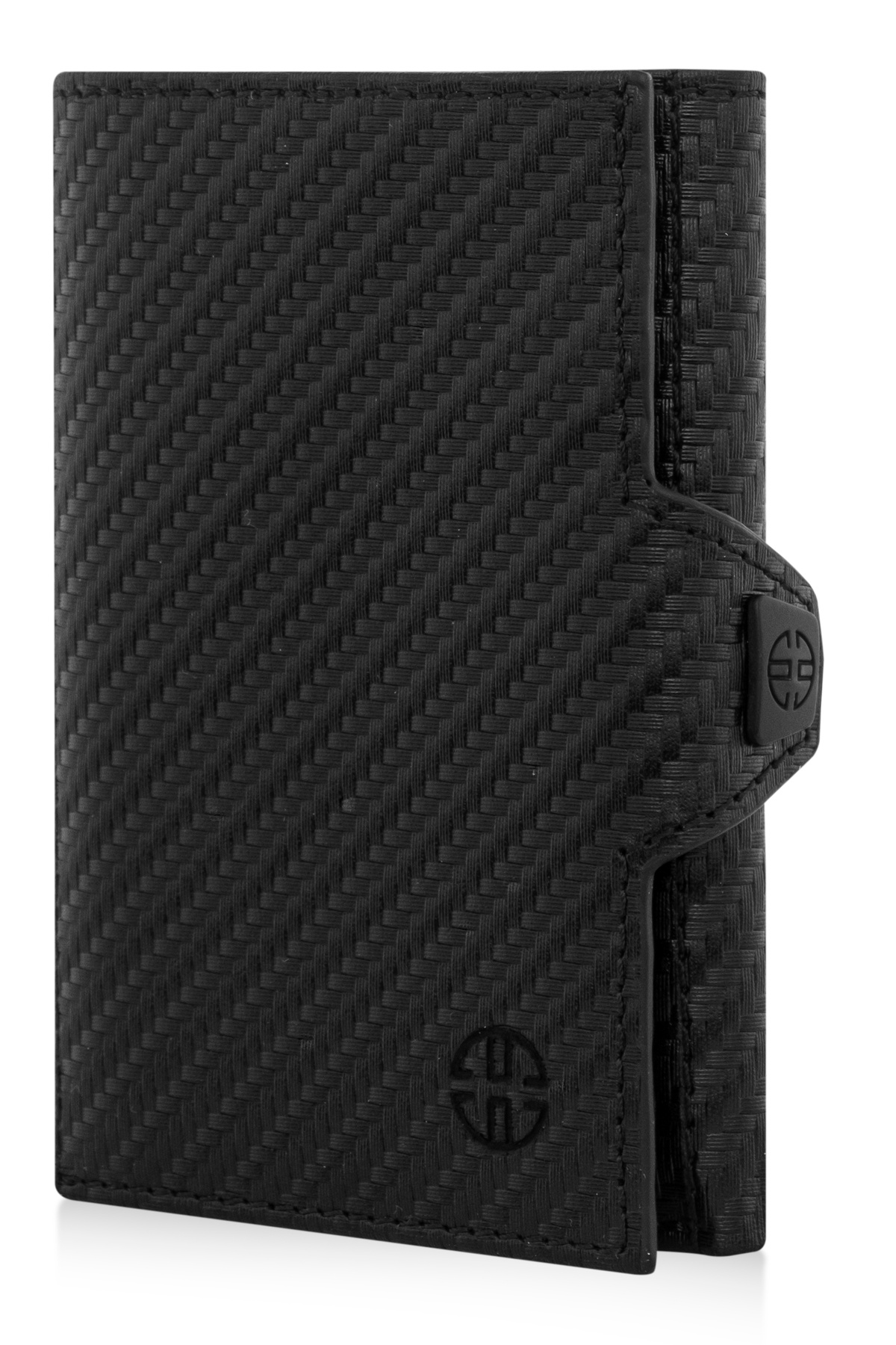 Trusador-Toscana Carbon Card Holder Genuine Leather Wallet Unisex Rfid Protected Men Women Mini Wallet Gift 2