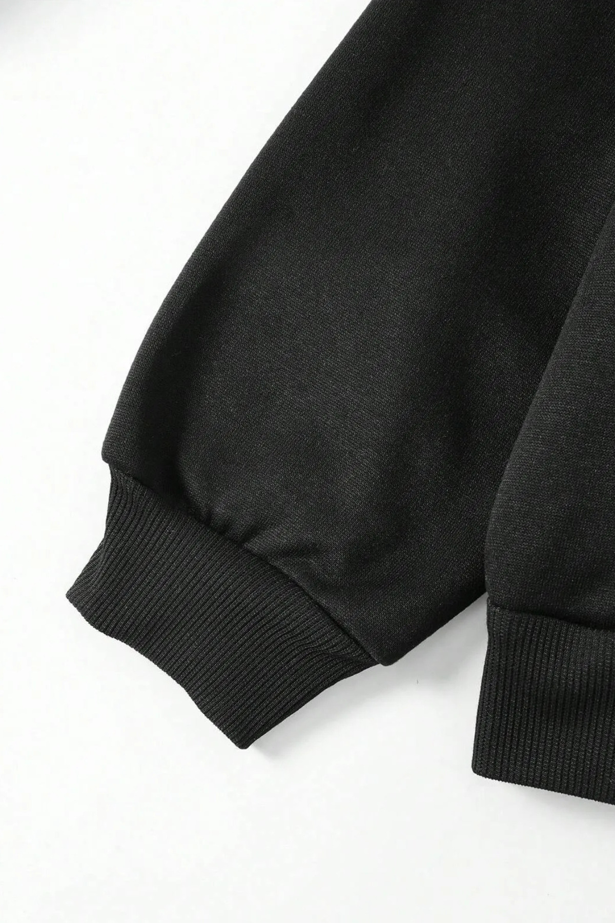Wish BF çilek ön baskılı oversize kapşonlu sweatshirt görsel 3