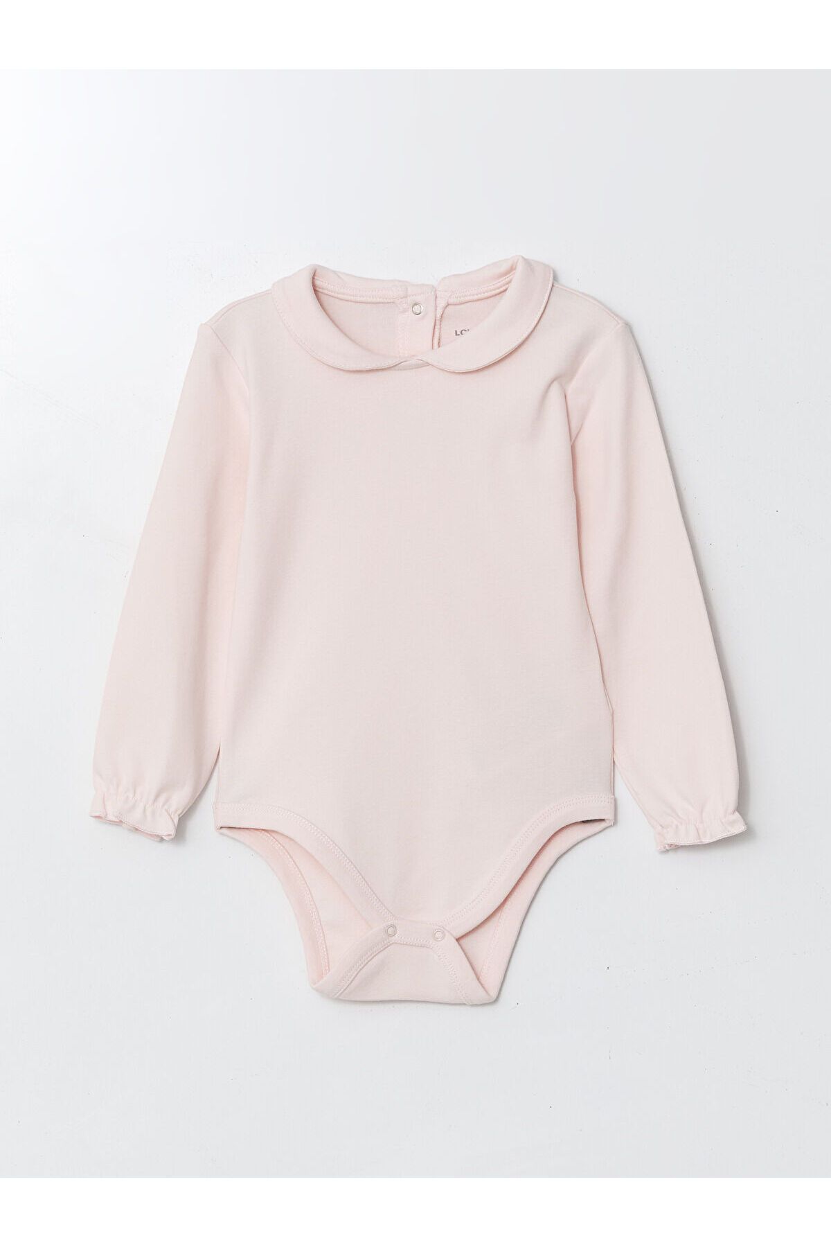 LC Waikiki Bebe Yaka Basic Kız Bebek Çıtçıtlı Body