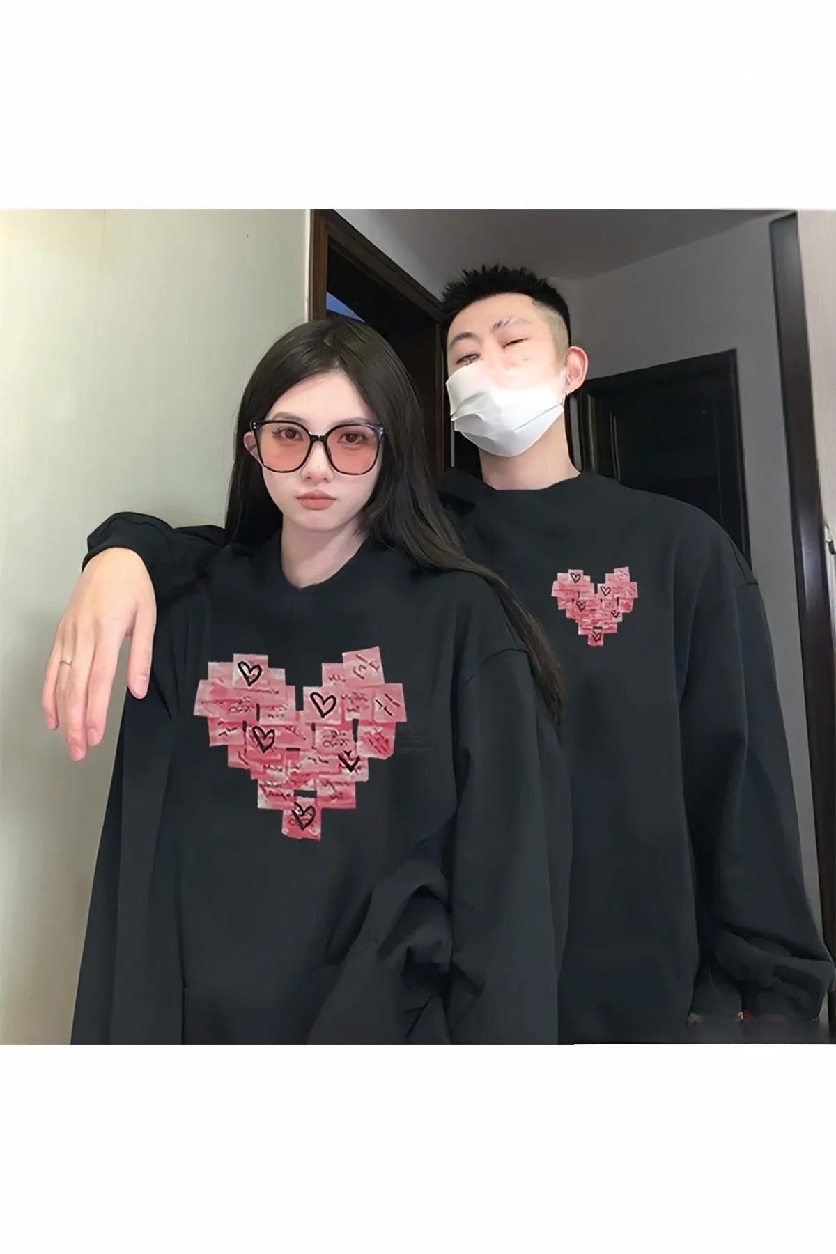 FECCY Pamuklu Çift Sevgili Kombinleri Couple Clothing Yeni Sezon-