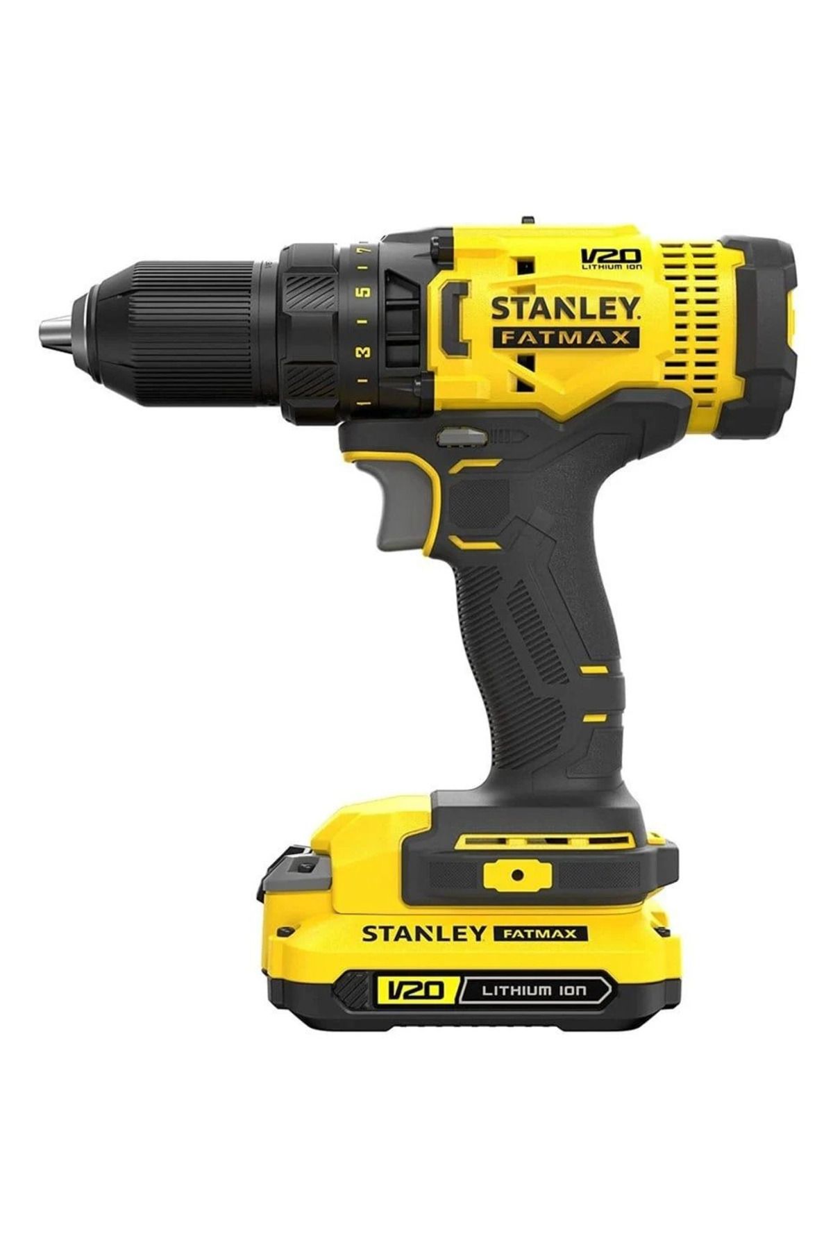 Stanley 18V 2.0AH V20 LİTYUM ÇİFT AKÜLÜ DARBESİZ MATKAP