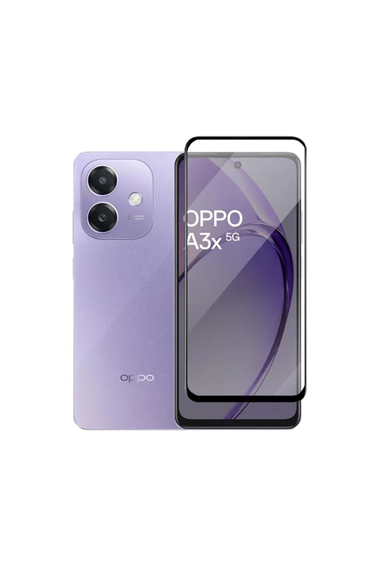 Microcase Oppo Reno 3 Tam Kaplayan Çerçeveli Tempered Ekran Koruyucu -AL3276