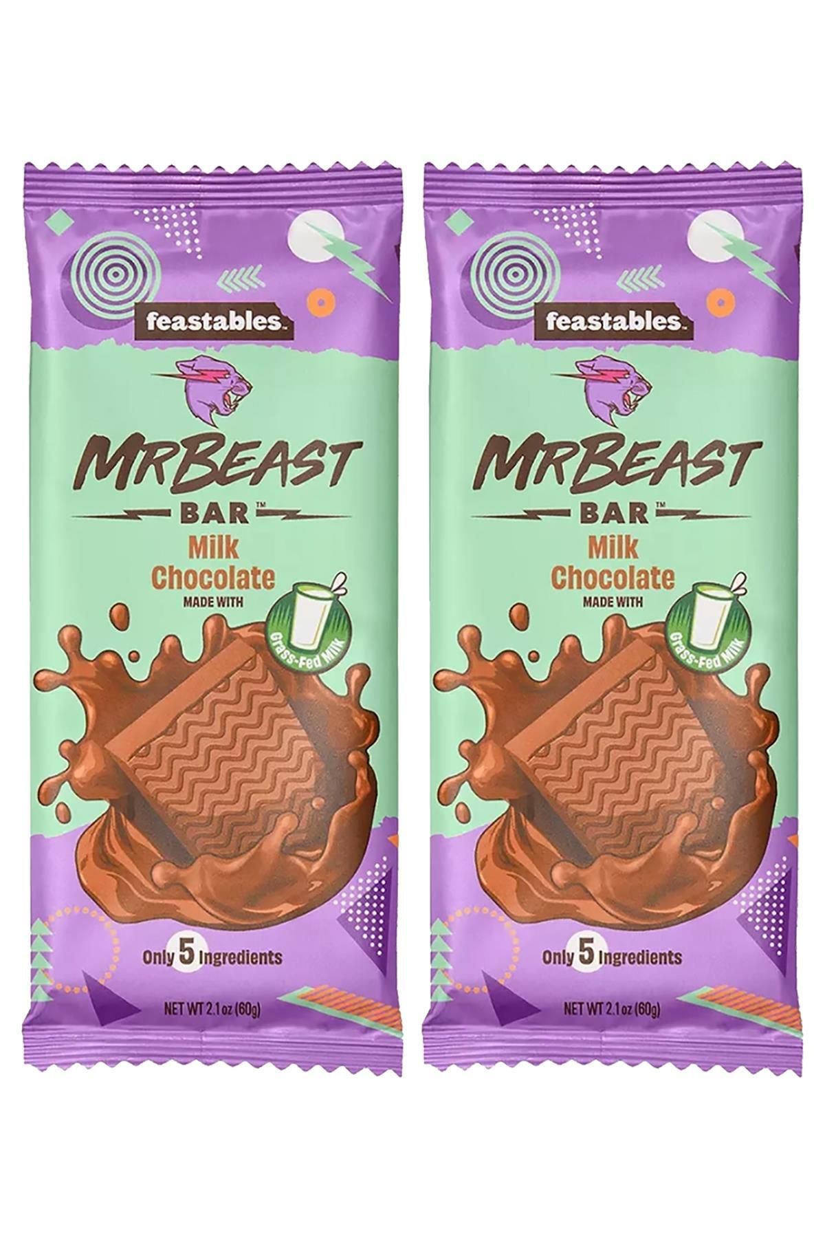 Feastables Mr Beast Milk Chocolate Çikolata Bar 2x60GR