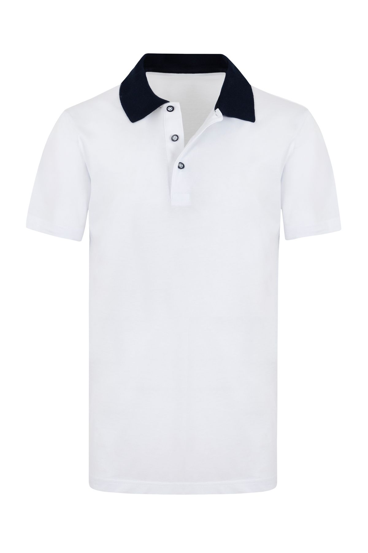 CANDİDUM Polo Yaka Beyaz T-Shirt