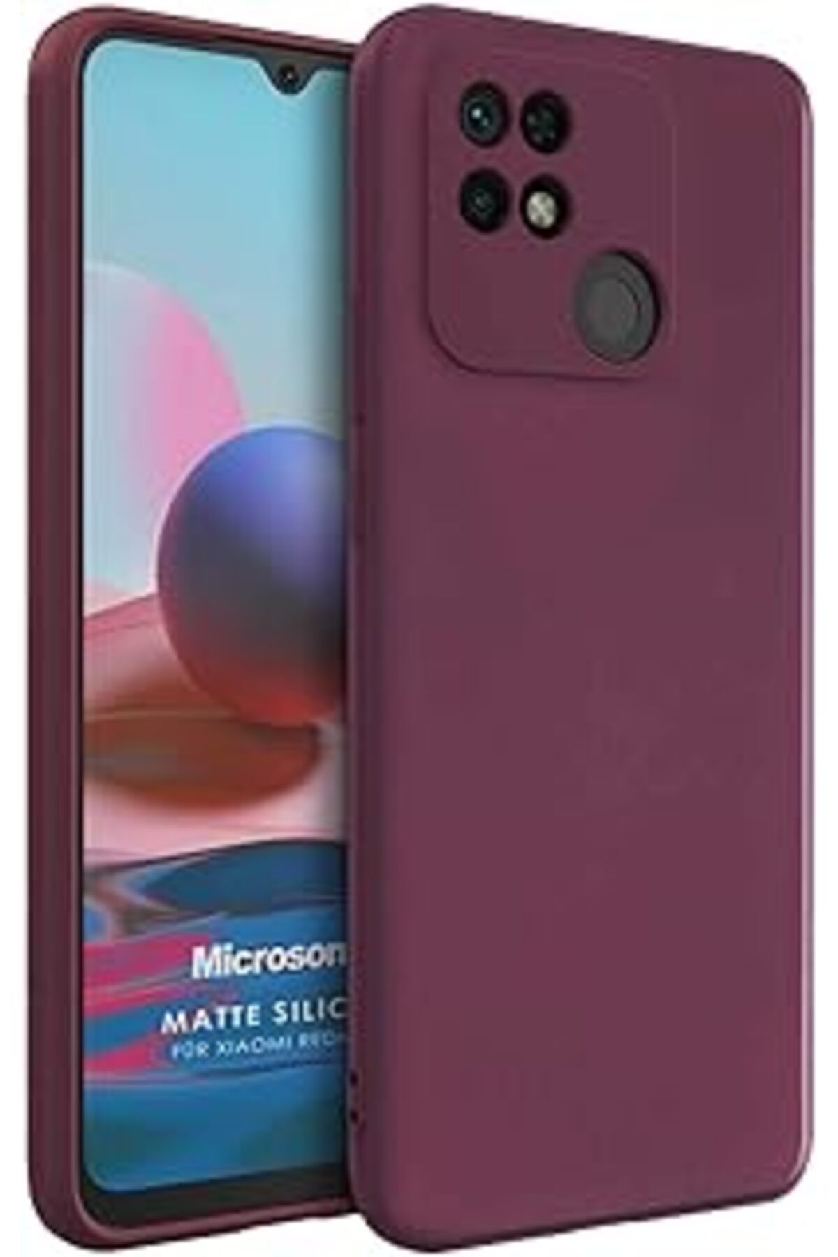 Ceet Markets Matte Silicone Redmi 10C Için Kılıf Mor [Redmi 10C Ile Uyumlu Kılıf - Mor]