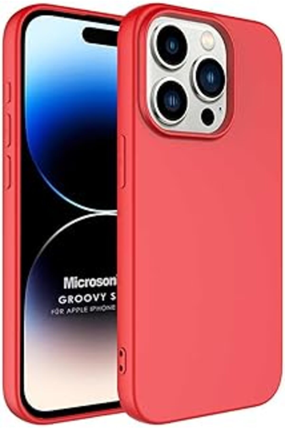 Ceet Markets Kılıf Iphone 15 Pro Için Groovy Soft Kırmızı [Iphone 15 Pro Ile Uyumlu Kılıf - Kır