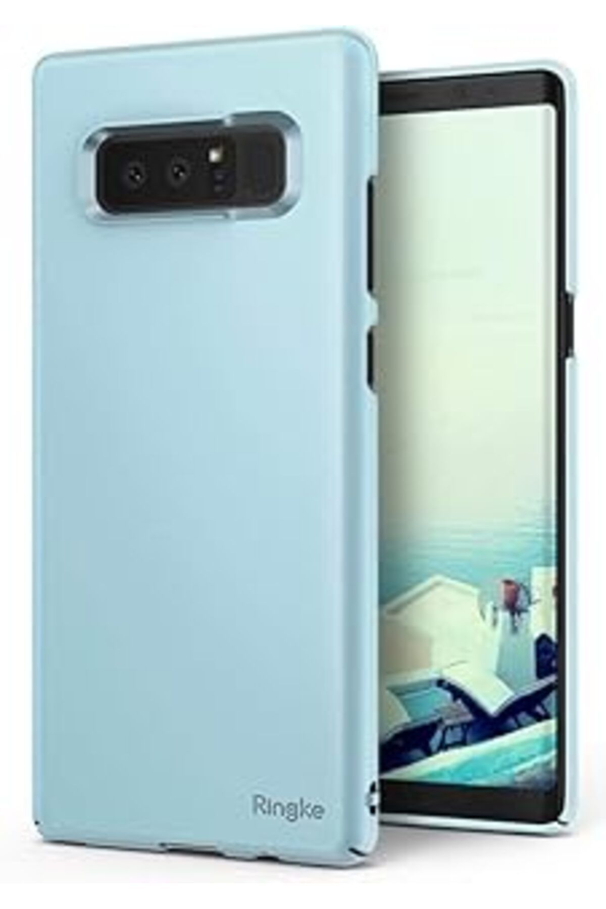 Ceet Markets Ringke Slim Galaxy Note 8 Kılıf Sky Blue - 4 Tarafı Saran İNce Şık Tasarım