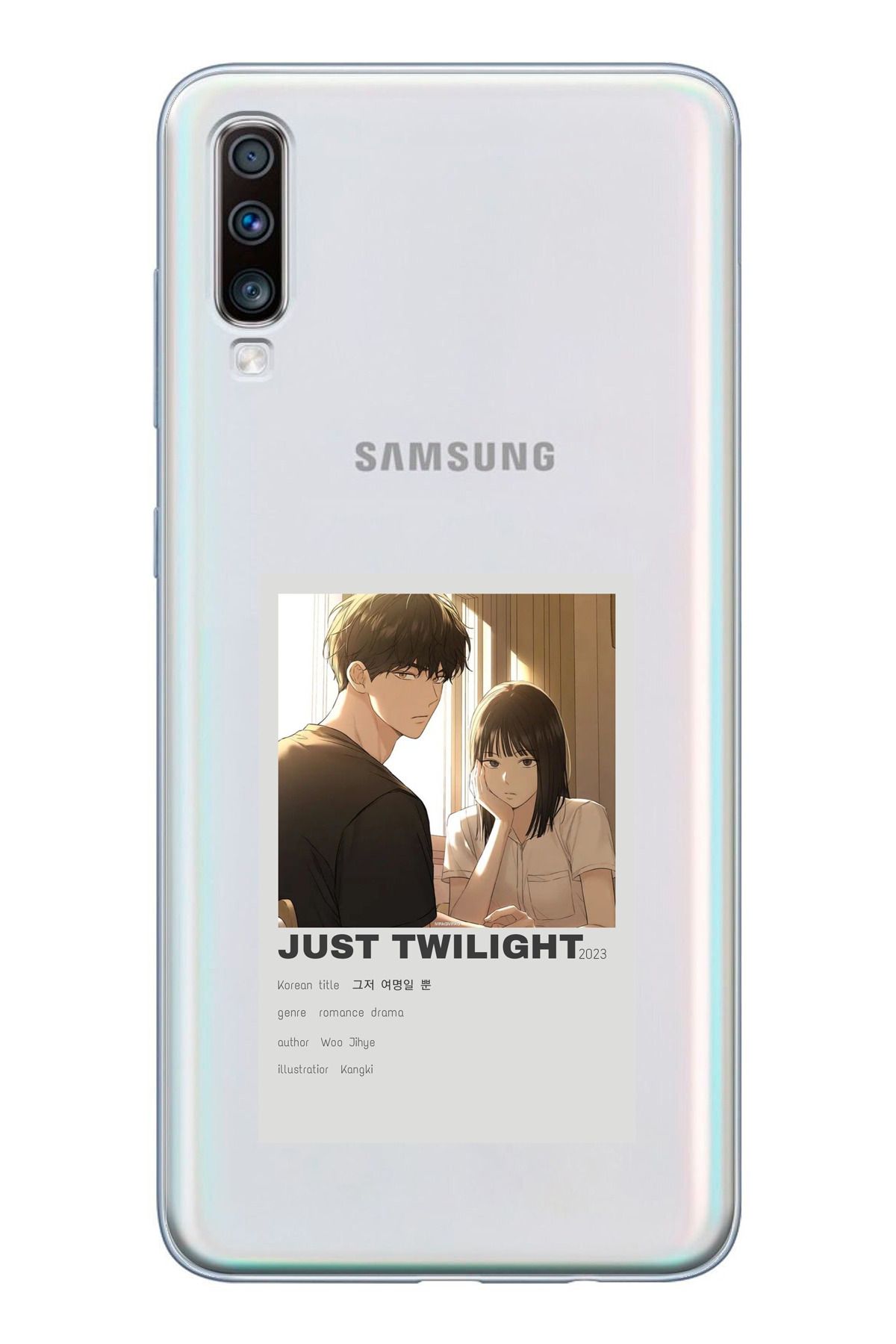 TechTree SAMSUNG Galaxy A50 / A30S Uyumlu Just Twilight Tasarımlı Şeffaf Silikon Kılıf