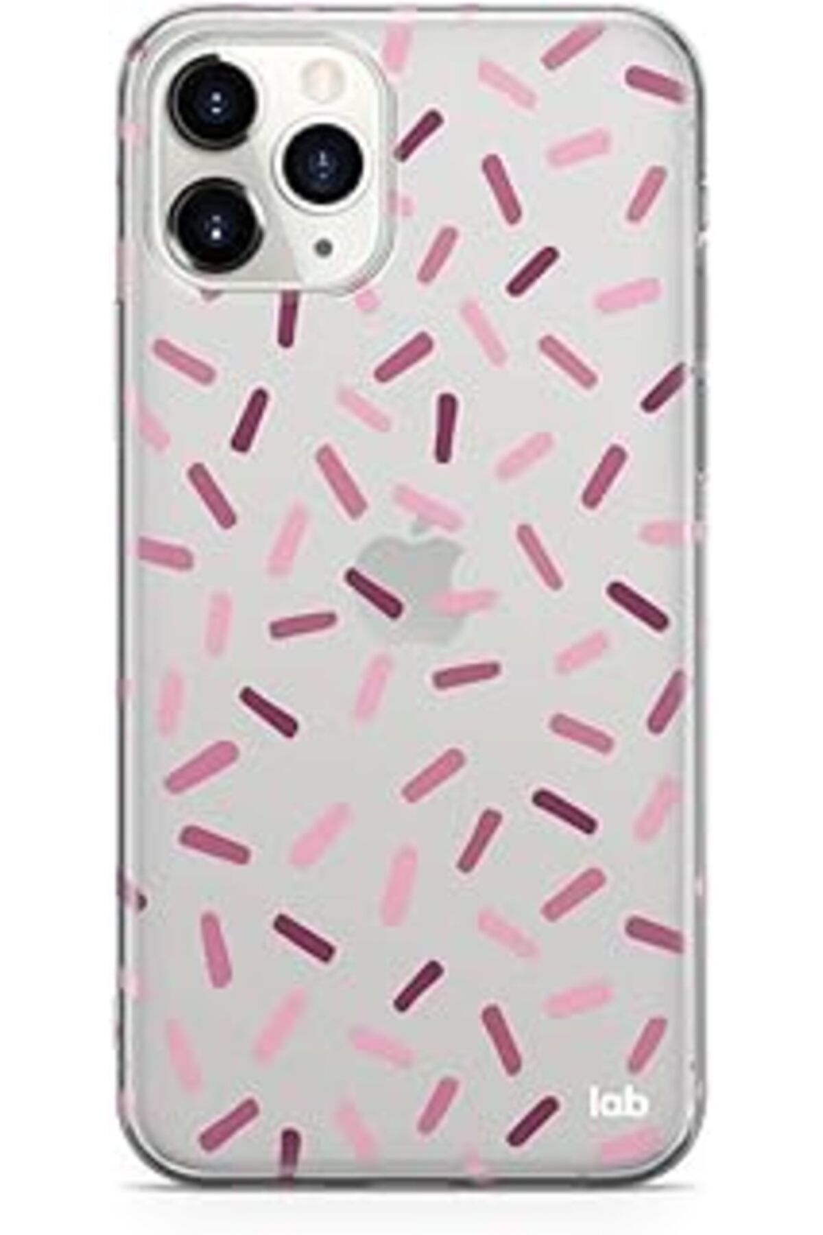 Ceet Markets Caseslab Iphone 11 Pro "Confetti Pink" Tasarımlı Şeffaf Kılıf