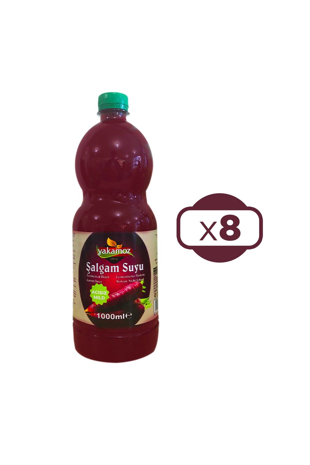 Yakamoz Şalgam Suyu 1 lt Acısız x 8 Adet