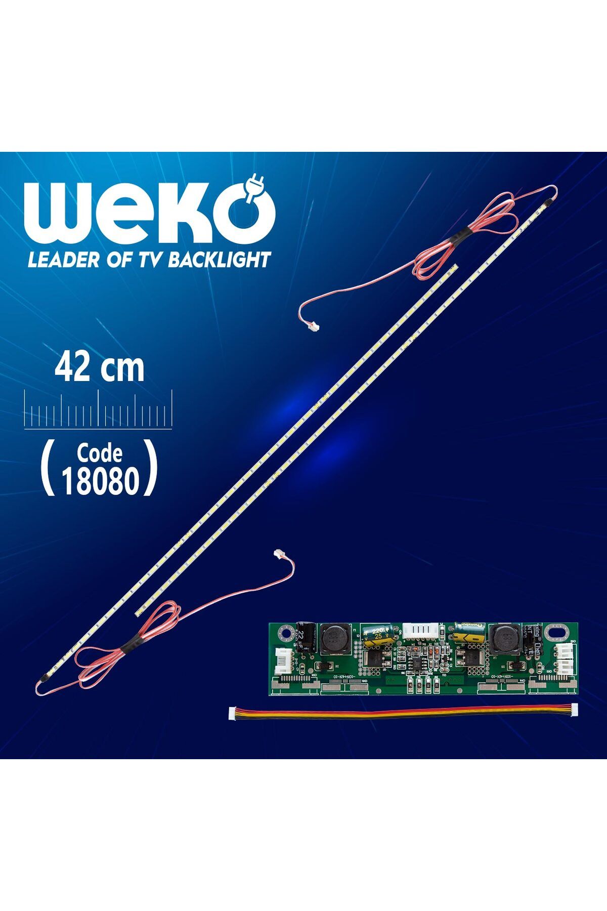 SWAA 37 E-Led 48 Ledli (7020) 420Mm 360-450Ma 48-51V ÇiFt Led+Sürücü+Kablo Takim (Wk-1367)