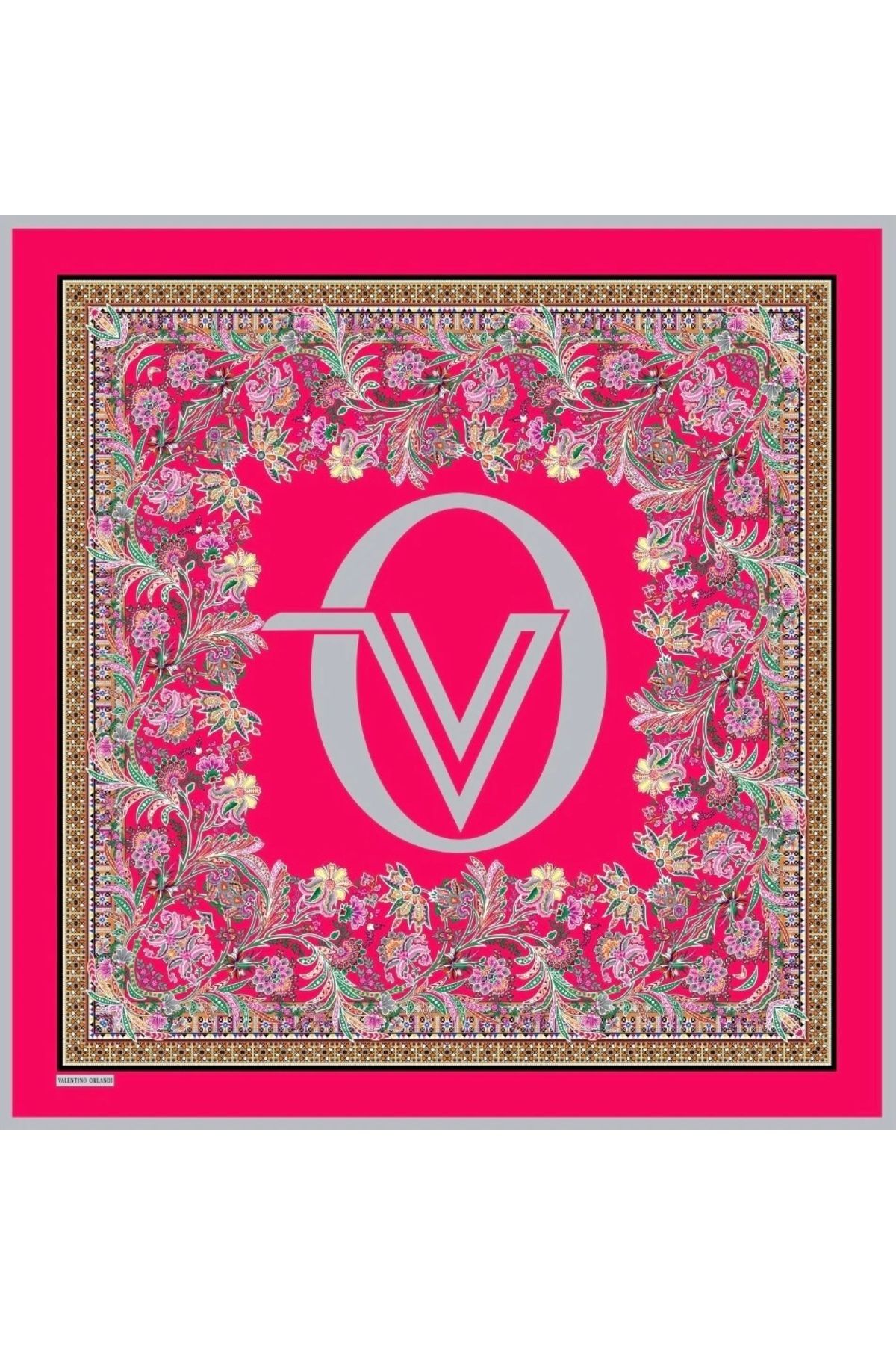 Valentino Orlandi-15 V. Orlandı Milan Pattern Scarf 4 1