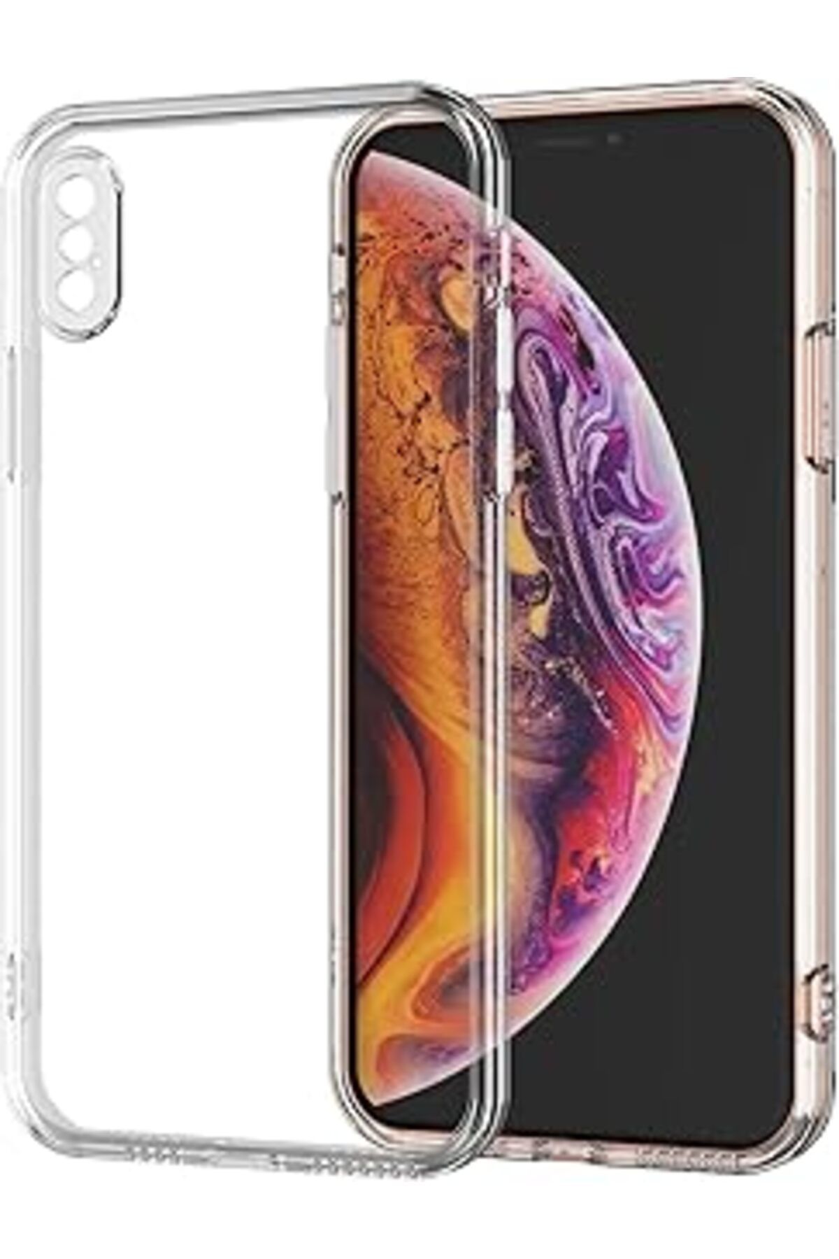 Ceet Markets Mr.Casse İPhone X İLe Uyumlu Kamera Şeffaf Kılıfı