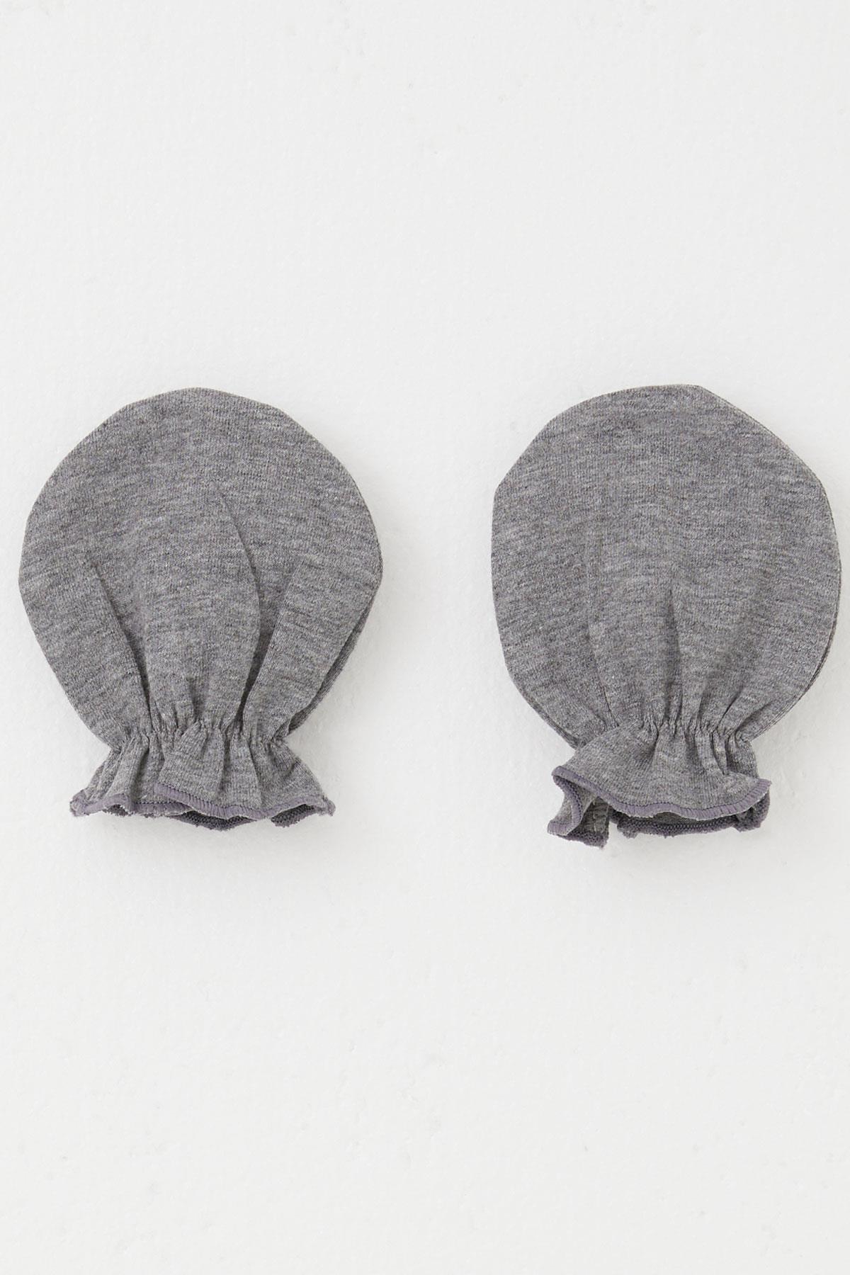 Breeze Yenidoğan Bebek Eldiven Basic Standart, Koyu Gri Melanj fotoğrafı 2 (önizleme)