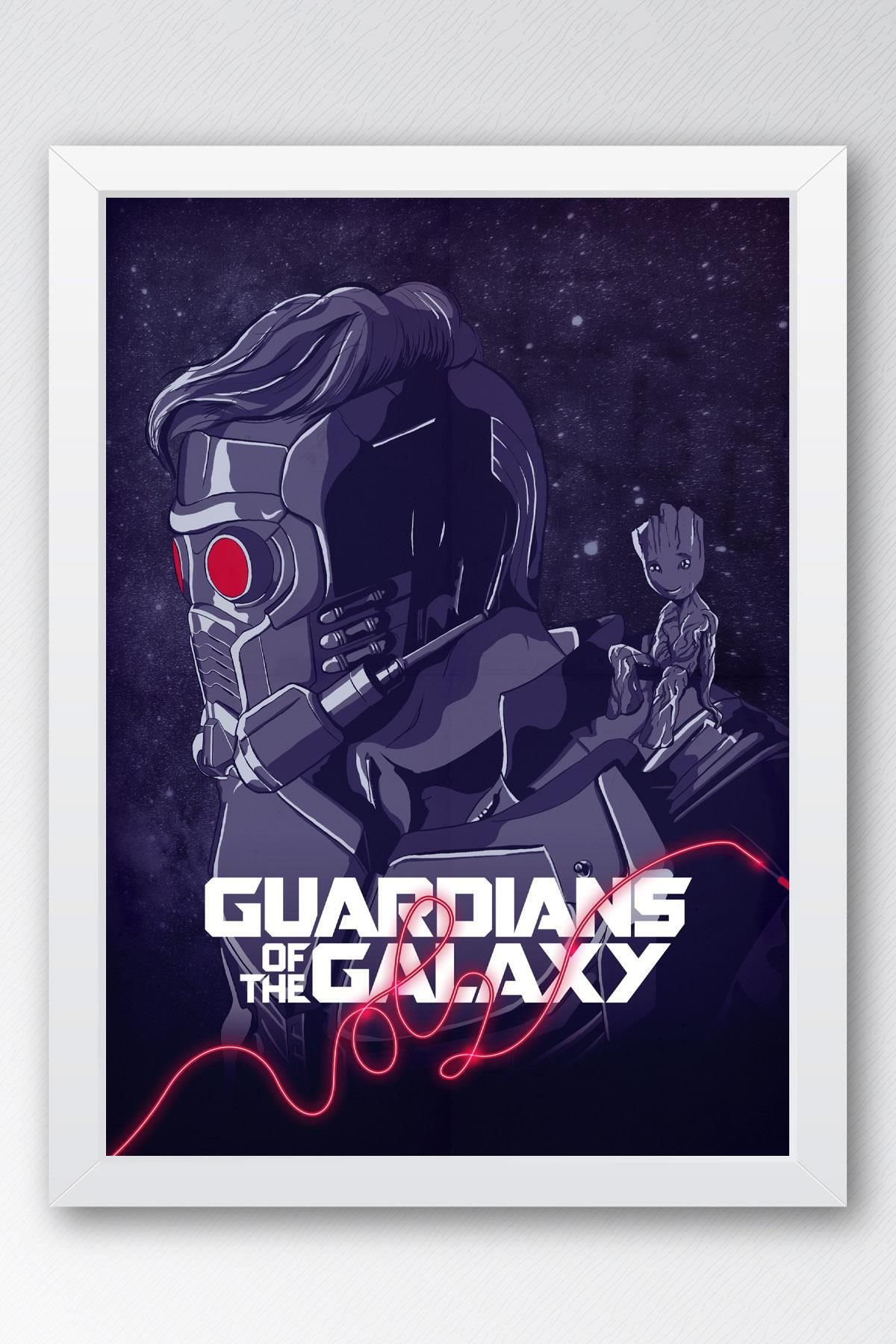 Saturn Guardians of the Galaxy Çerçeveli Tablo - Galaksinin Koruyucuları Film Posteri Tablo