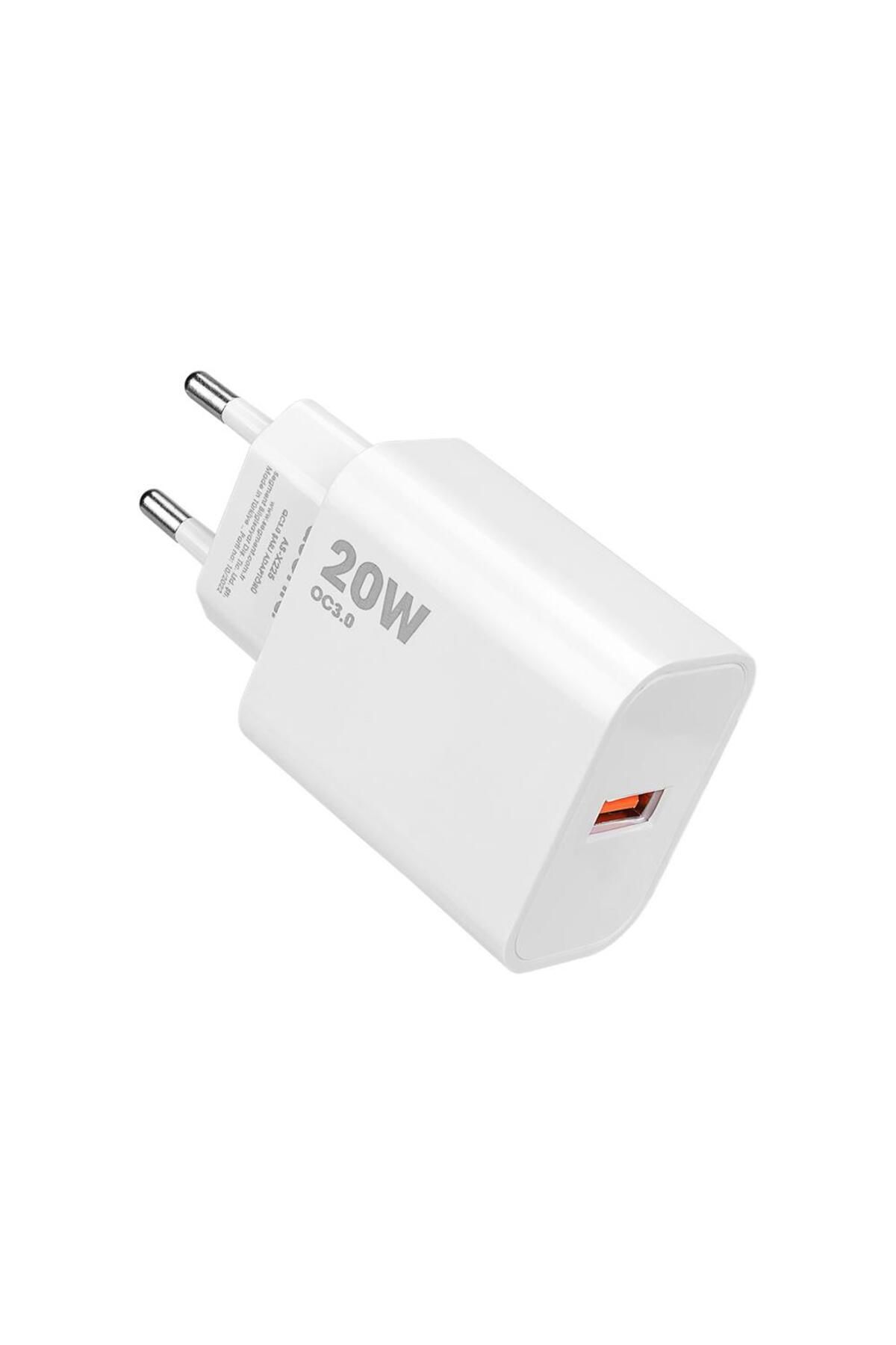 Vobotek Teknoloji Asonic AS-X225 20W Quick 3.0 Hızlı Beyaz Şarj Adaptörü