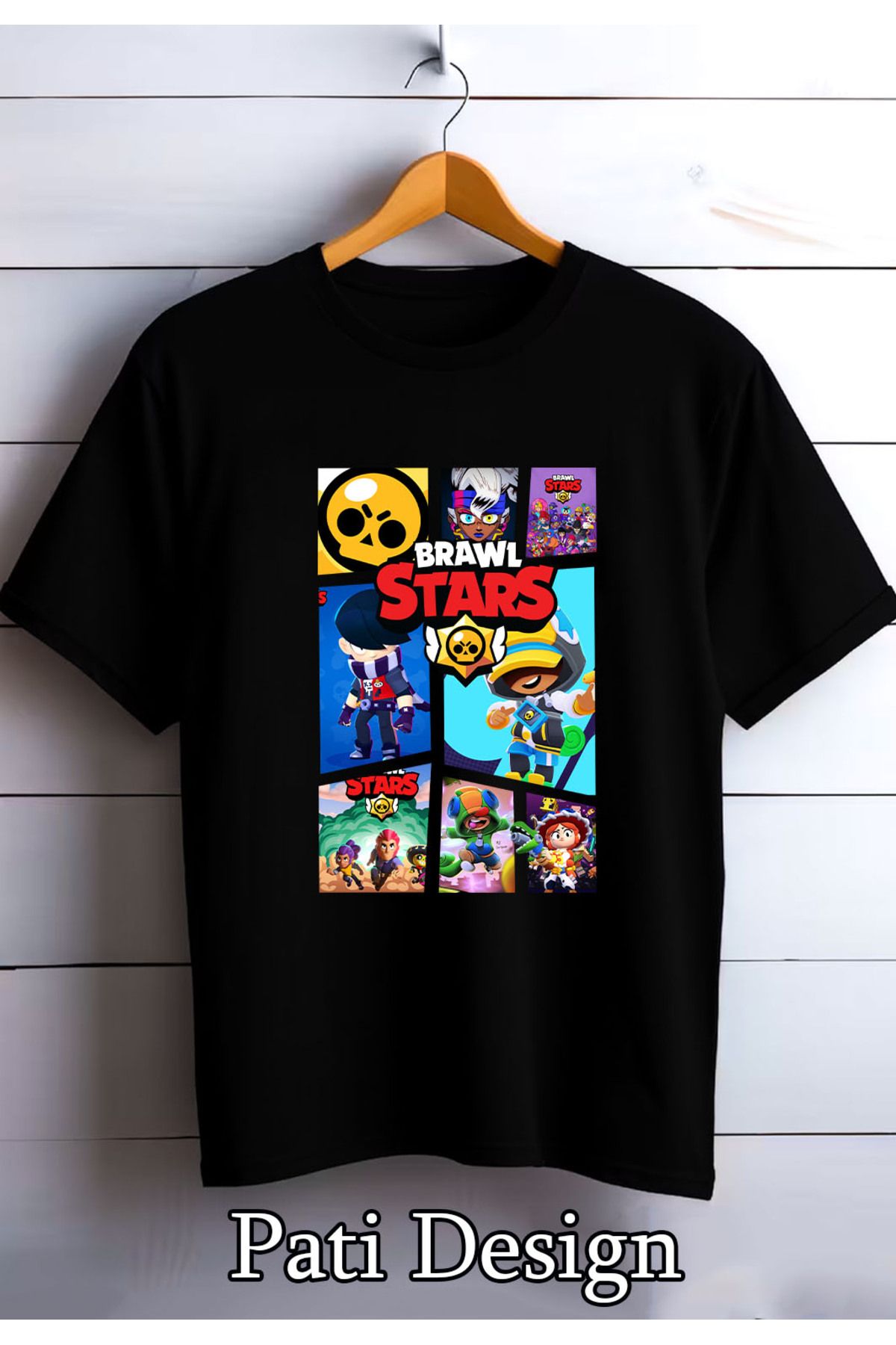 patilli Brawl Stars Baskılı Gamer T-shirt  Oversize