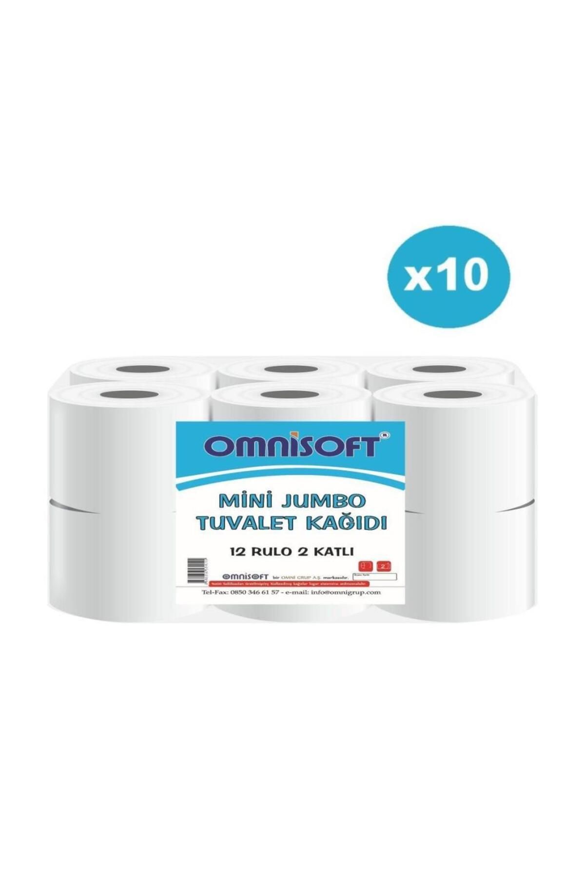 Omnisoft 10 Koli Mini Jumbo Tuvalet Kağıdı 120 Rulo