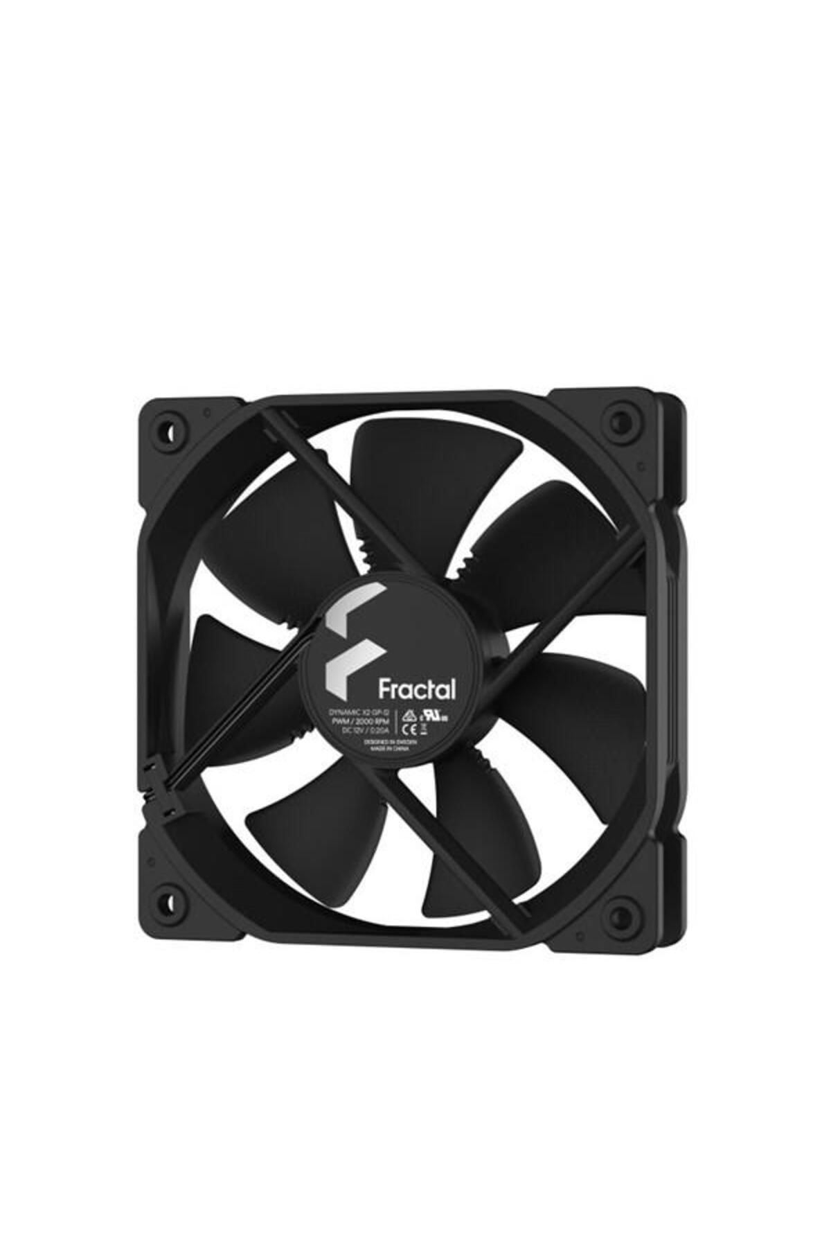 Hızlı Stok Fractal Design Dynamic X2 GP-12 PWM 120mm 87.6 CFM 2000 RPM Kasa Fanı (FD-FAN-DYN-X2-GP12-PWM-BK)