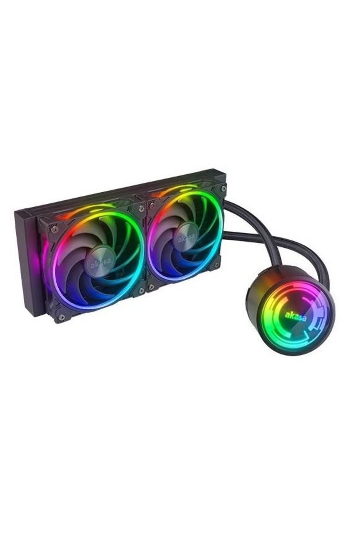 Hızlı Stok AKASA 240mm SOHO240 AK-LC4003HP01 RGB Sıvı Soğutmalı AM5-1700p İşlemci Fanı