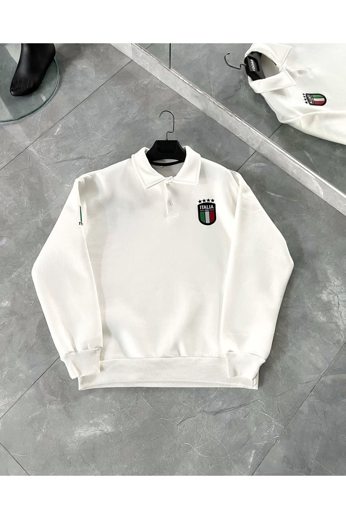 Sentinel İTALYA NAKIŞLI POLO PREMIUM SWEATSHIRT (EA LOGOLU)