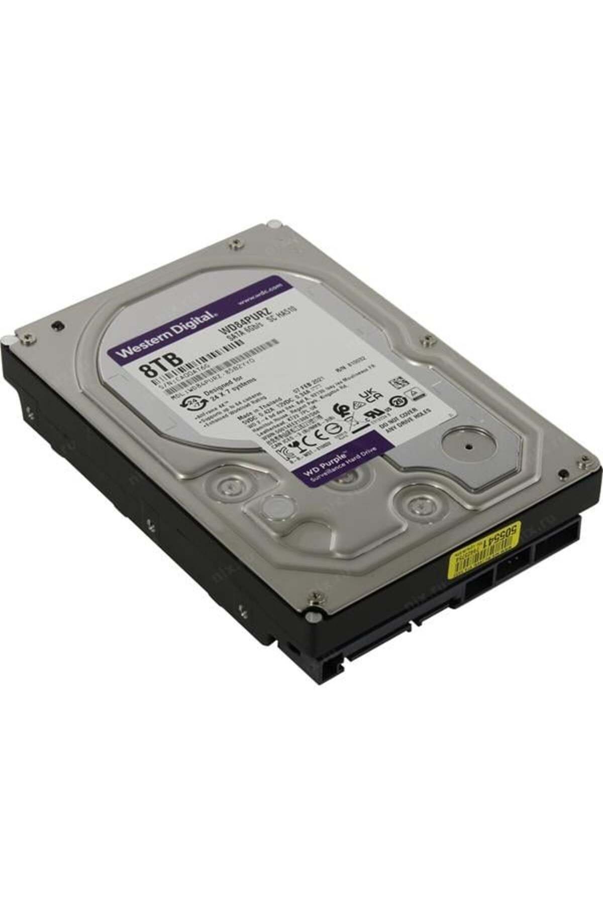 WESTERN DIGITAL WD 8TB PURPLE WD84PURZ 5400RPM 128MB SATA-3 GÜVENLİK DİSKİ