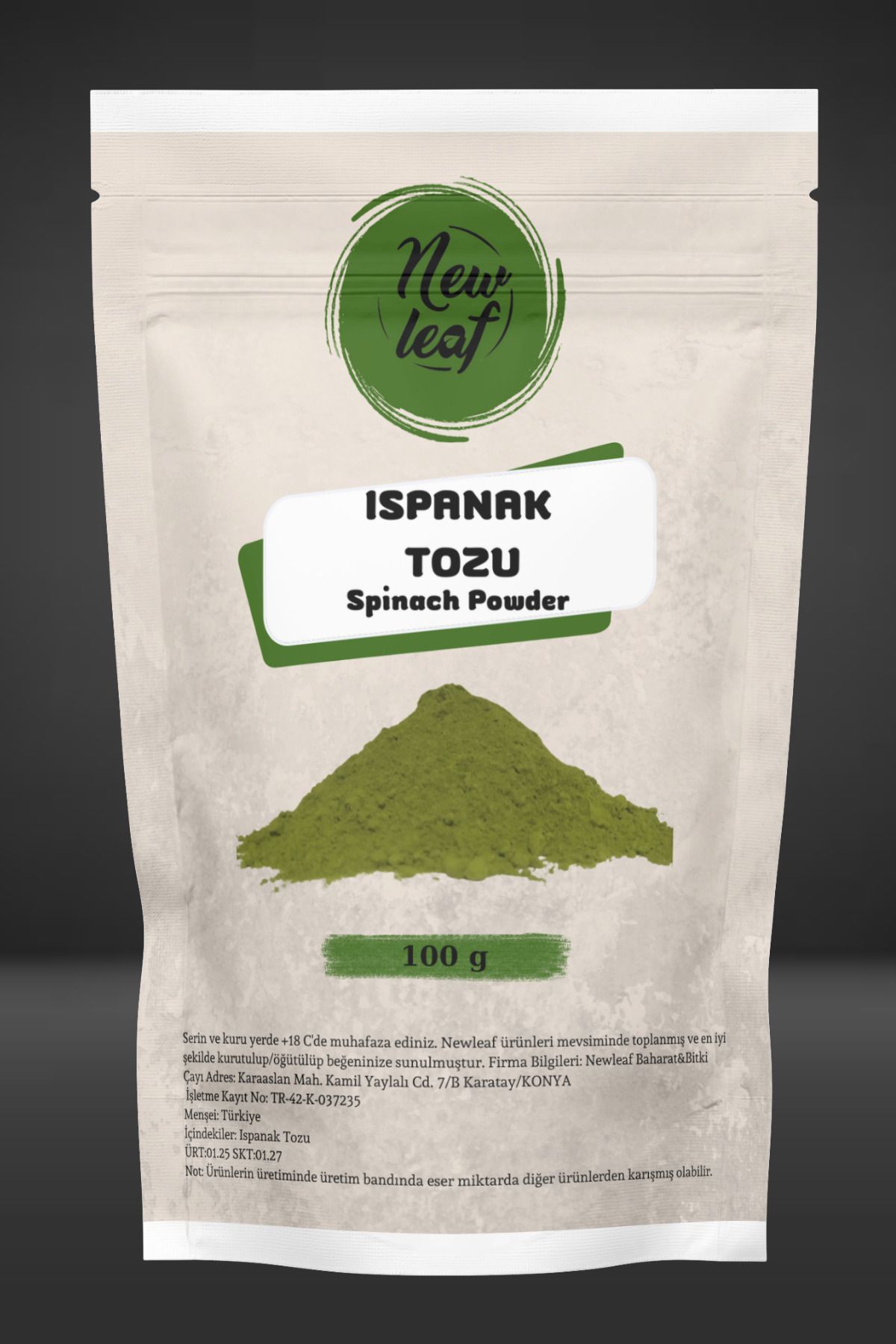 Newleaf Ispanak Tozu 100 g