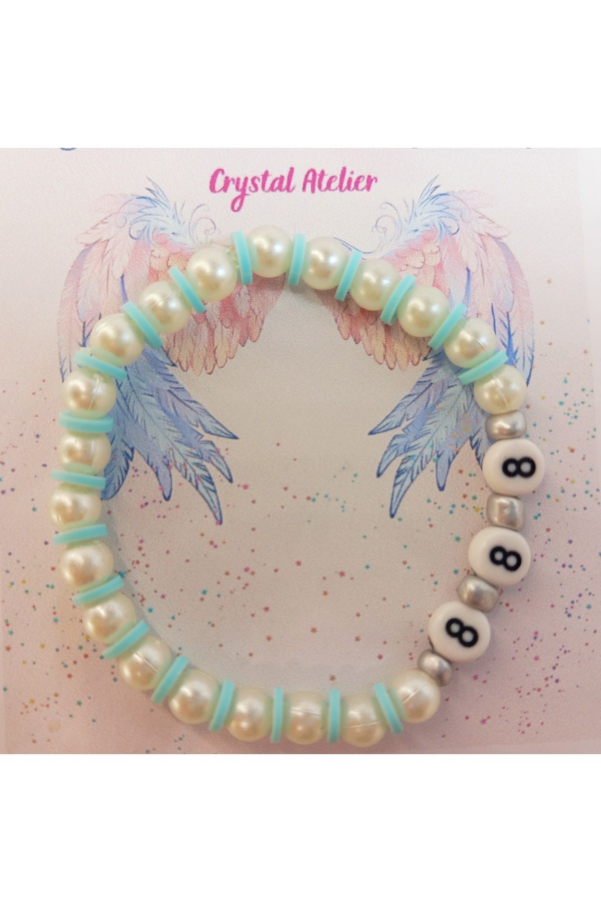 Crystal Atelier 888 Melek Sayılı Bileklik