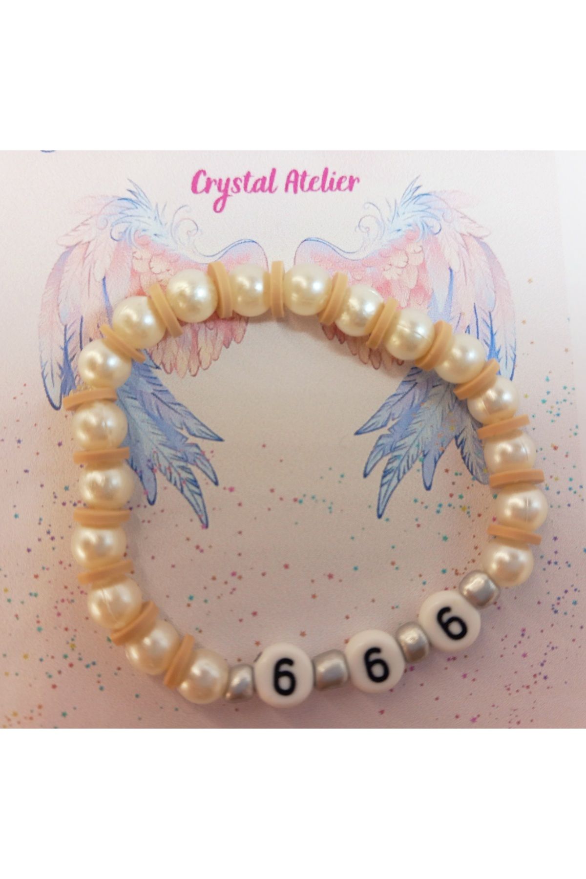 Crystal Atelier 666 Melek Sayılı Bileklik