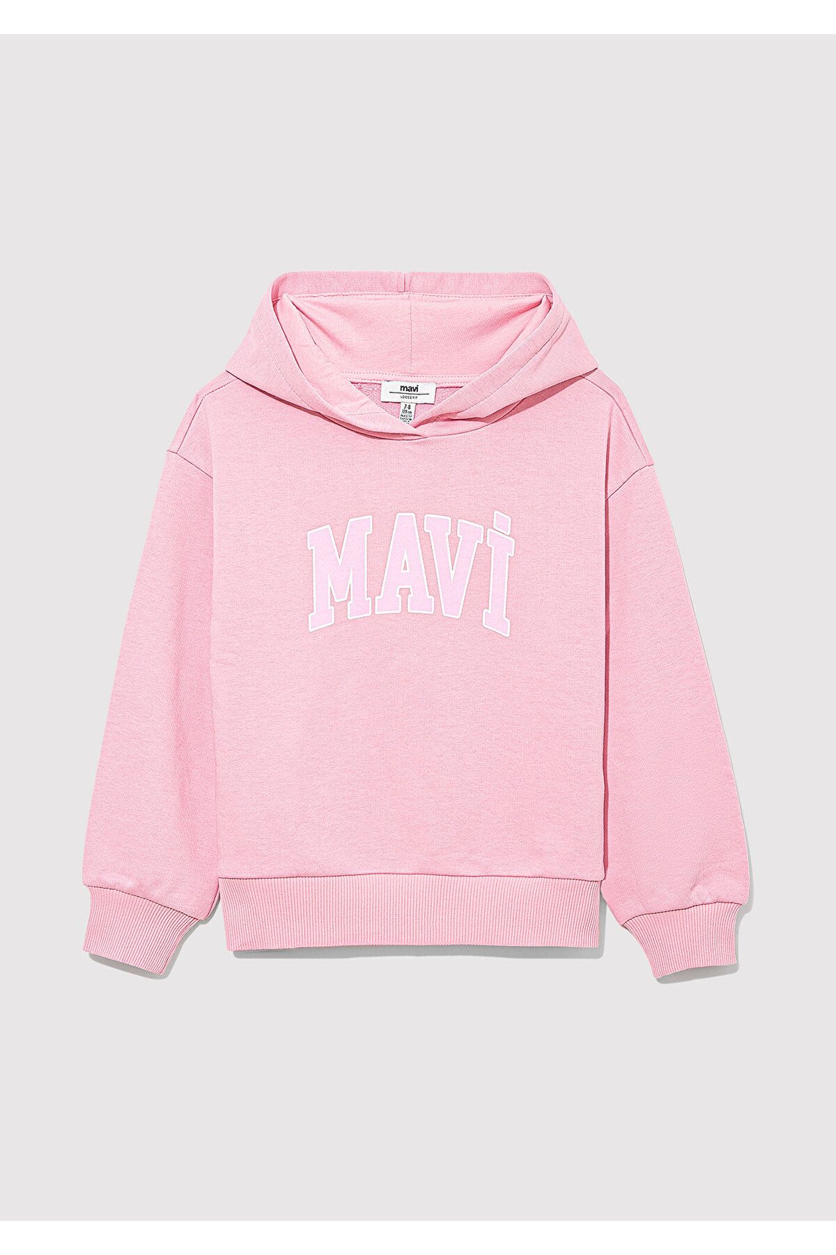 Mavi-Logo Printed Pink Sweatshirt 7S10080-70972 1