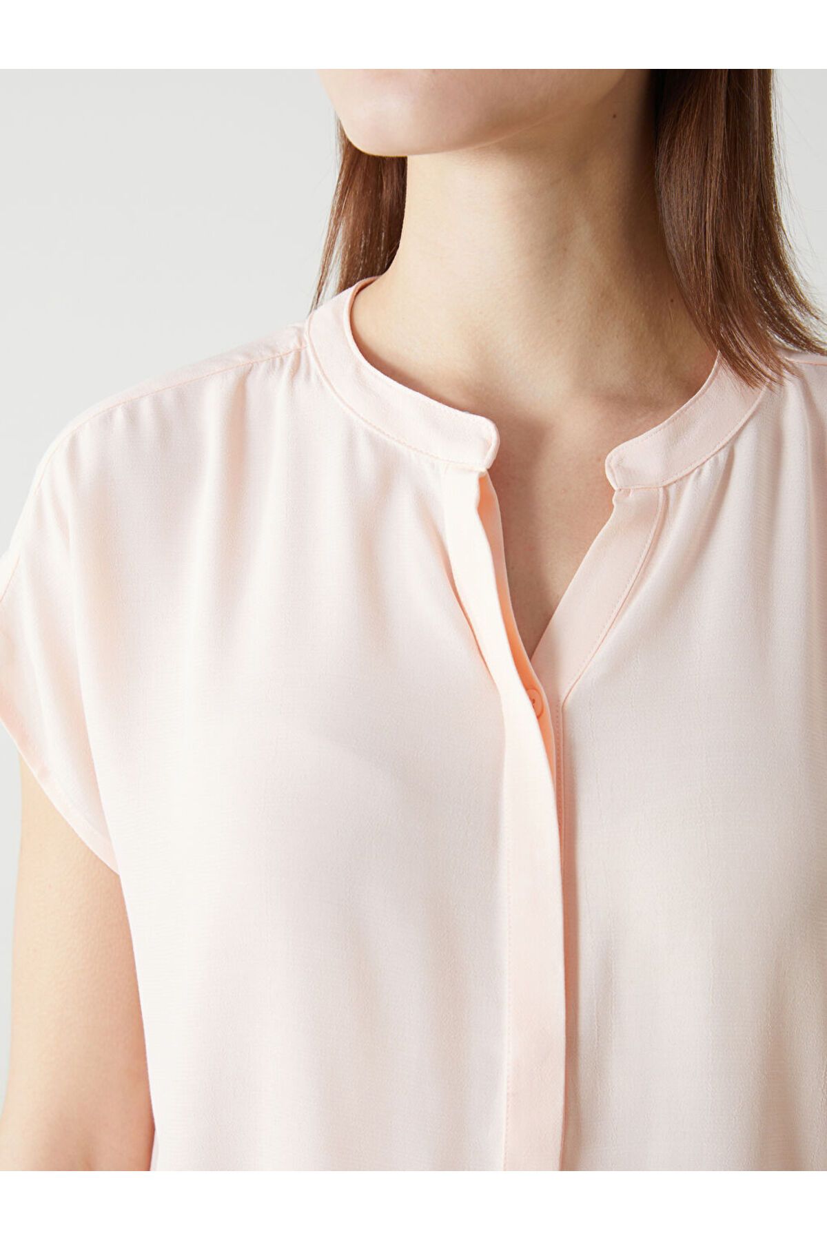 LC Waikiki-LCW ECO Rosa Damenbluse mit Fluchtkauf 3