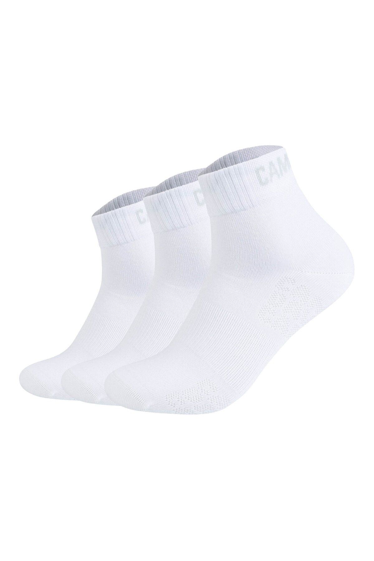 Camp David-Herren-Quartersocken, 3er-Pack - Action-Mesh Cotton Quarter 3P, Logo 1