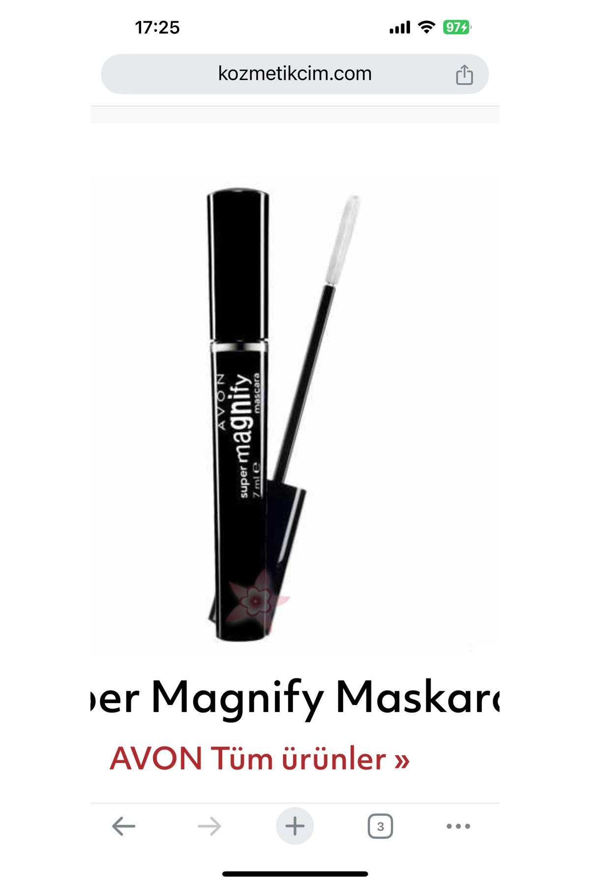 AVON süper mahnıfy maskara