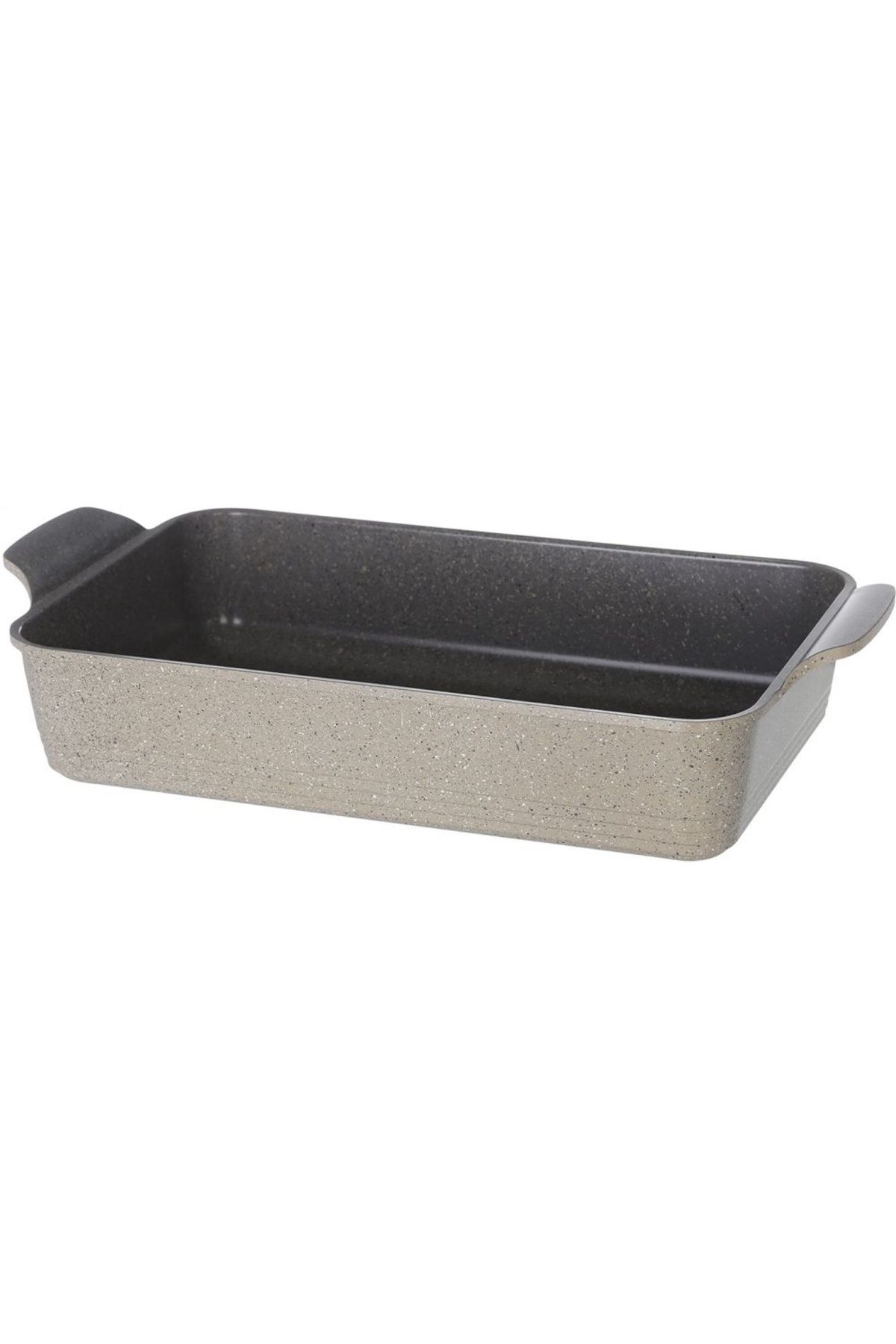 NEOFLAM-,Rectangular Ovenware,Medium,43*21.50cm,double integrated handle,Warm Marble Color. 1