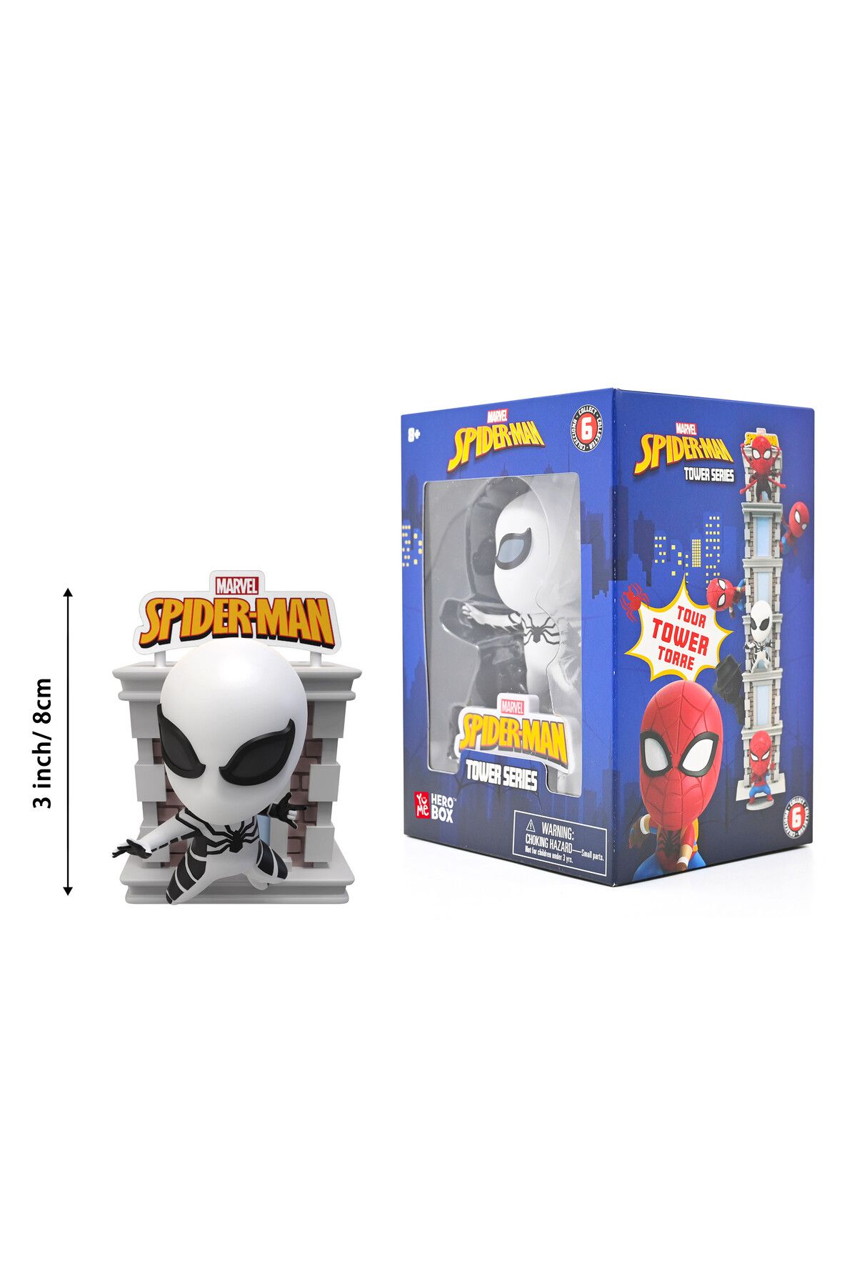 Marvel-Spiderman Tower Series with Window Box, Assorted 1 Piece (Style & Color May Vary) 6