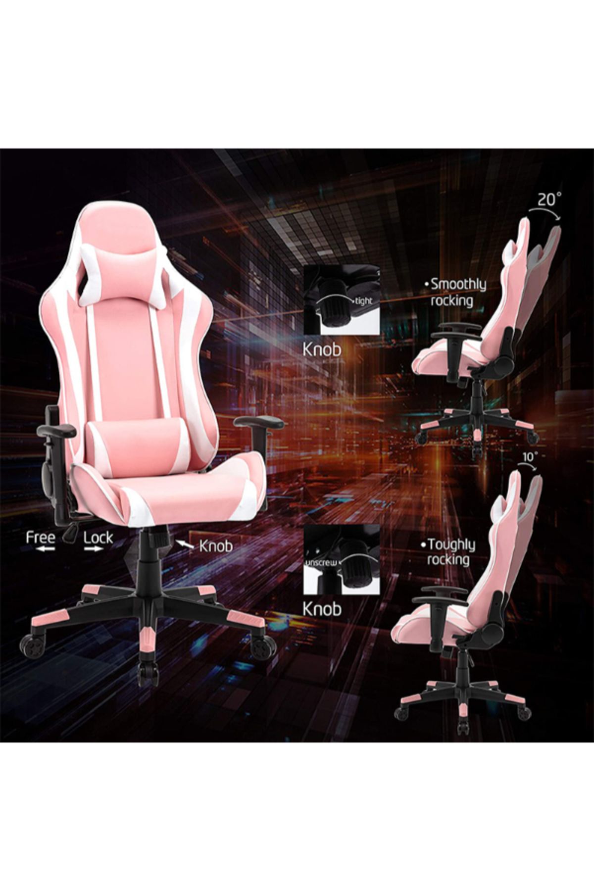 None-Tsunami Gaming Chair 27-55-8888 5