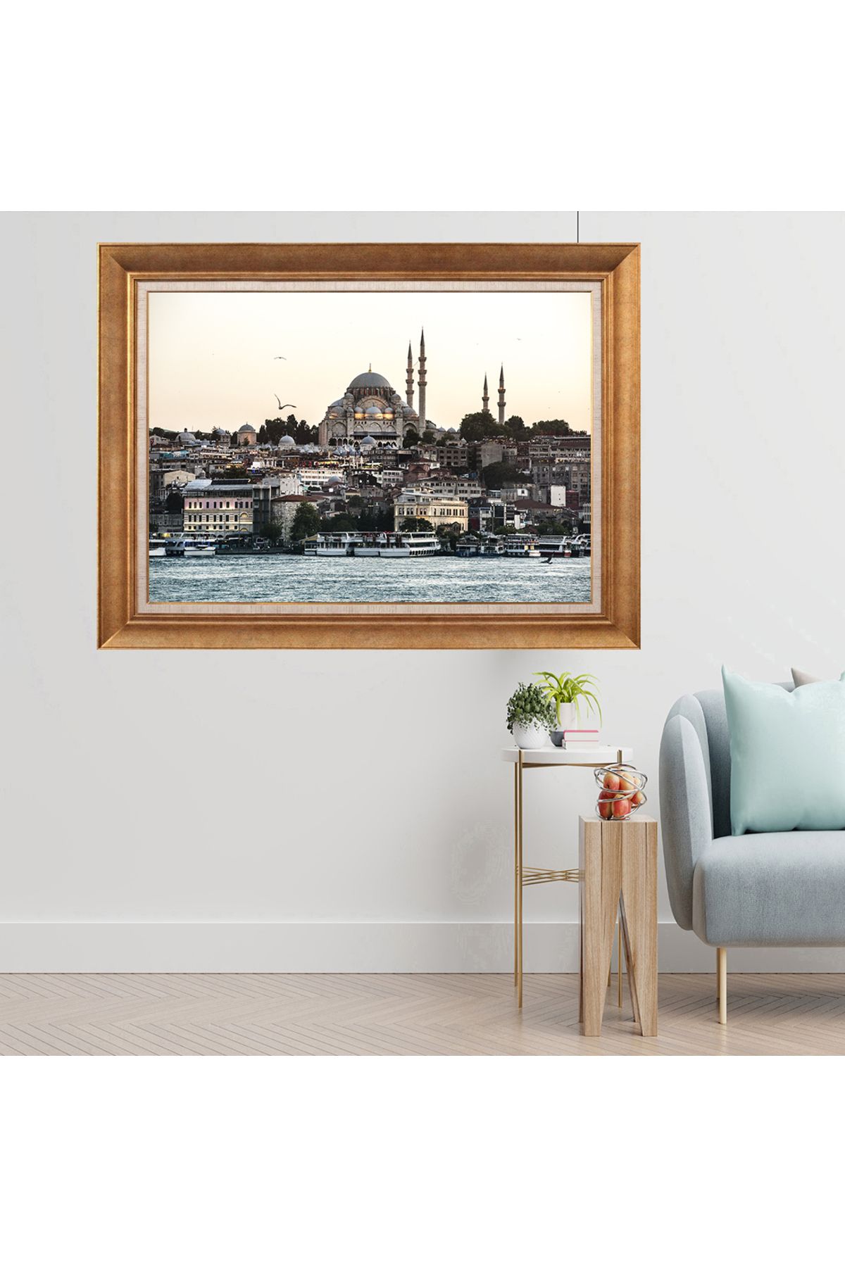 giyense ÖZEL TASARIM ÇERÇEVELİ PASPARTULU TABLO J2936