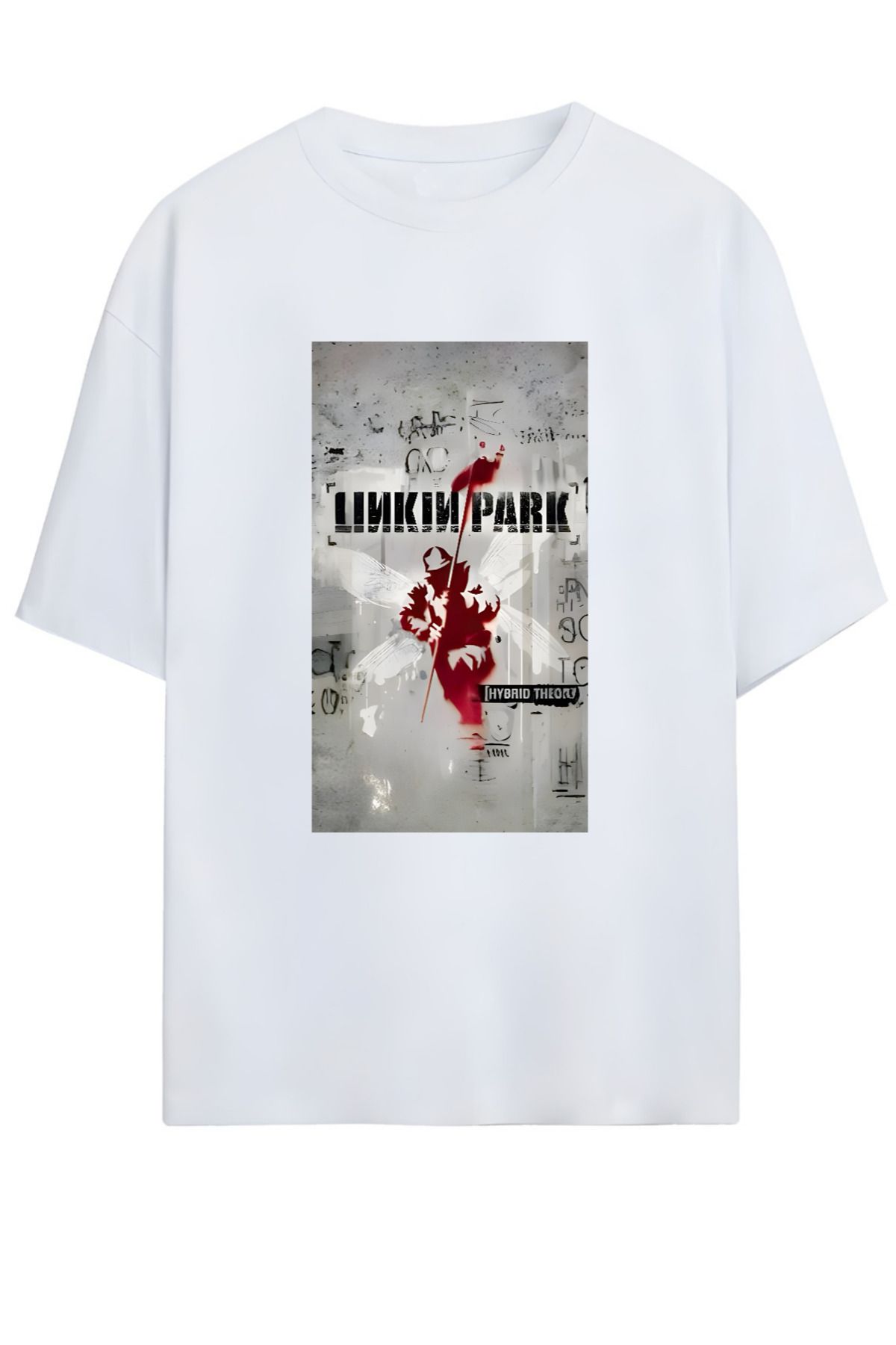 MAGORS LINKIN PARKTASARIMLI YÜKSEK BASKI KALİTELİ UNISEX YENİ SEZON OVERSIZE PAMUKLU  T-SHIRT