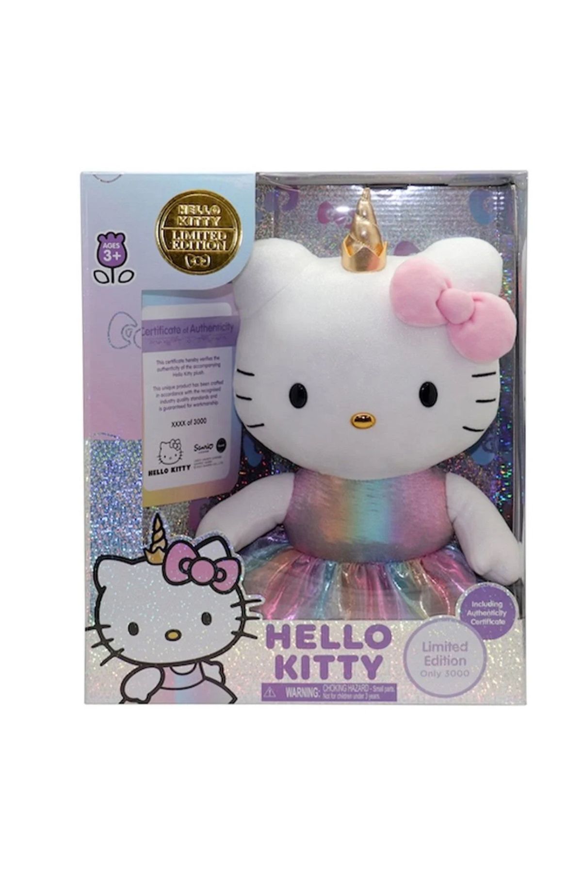 GIOCHI PREZIOSI HKT17000 Hello Kitty Unicorn Kostümlü Pelüş 24355