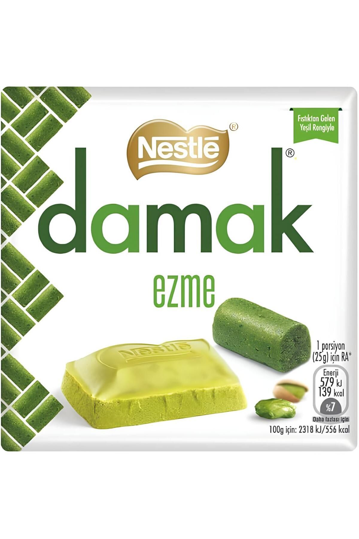 Nestle Damak Ezme Antep Fıstığı Parçalı ve Ezmeli Beyaz Çikolata 55g