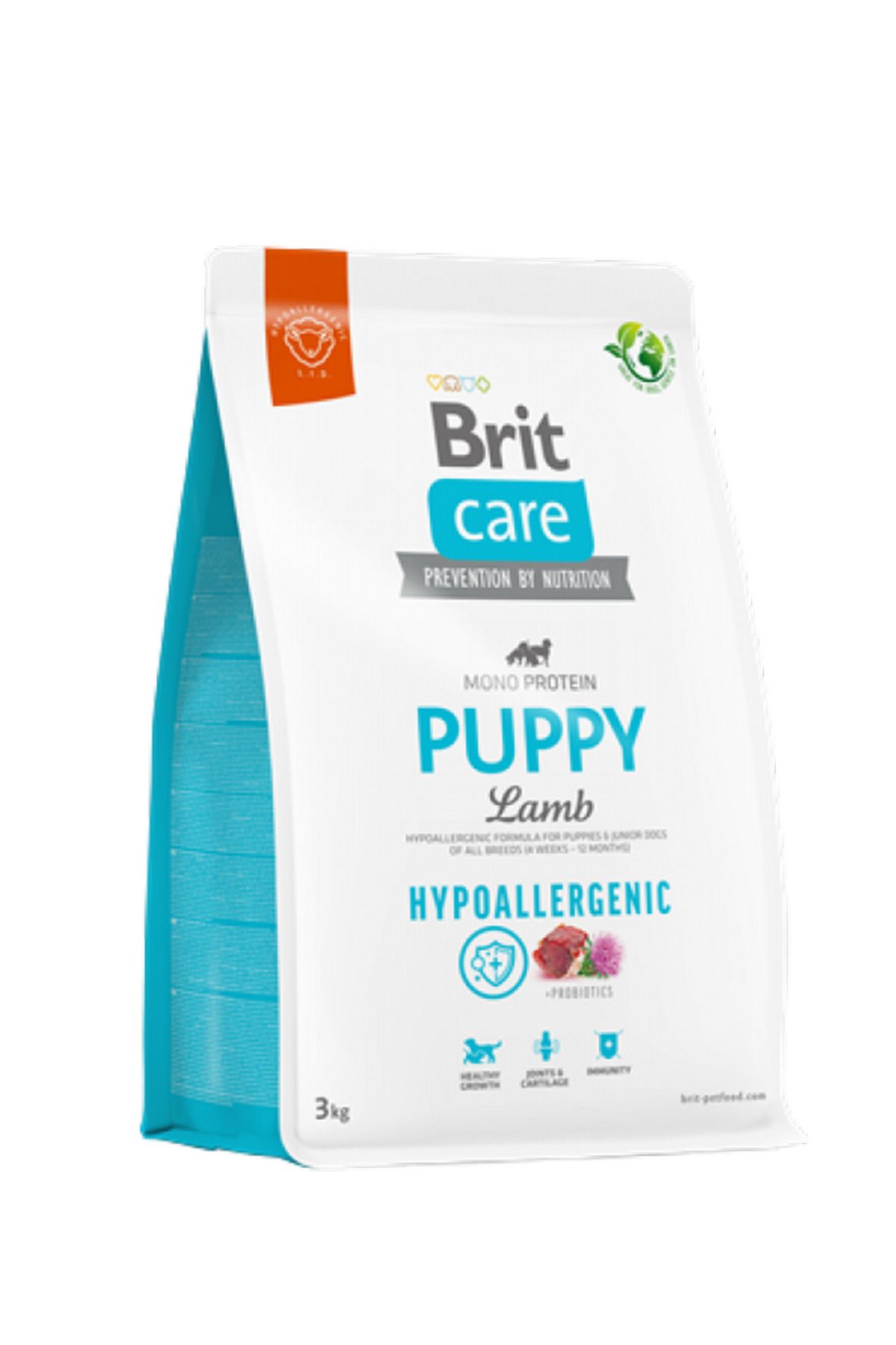 Brit Care Yavru Köpekler İçin Tek Proteinli, Hipoalerjenik, Kuzu Etli Kuru Mama 3 kg X 4