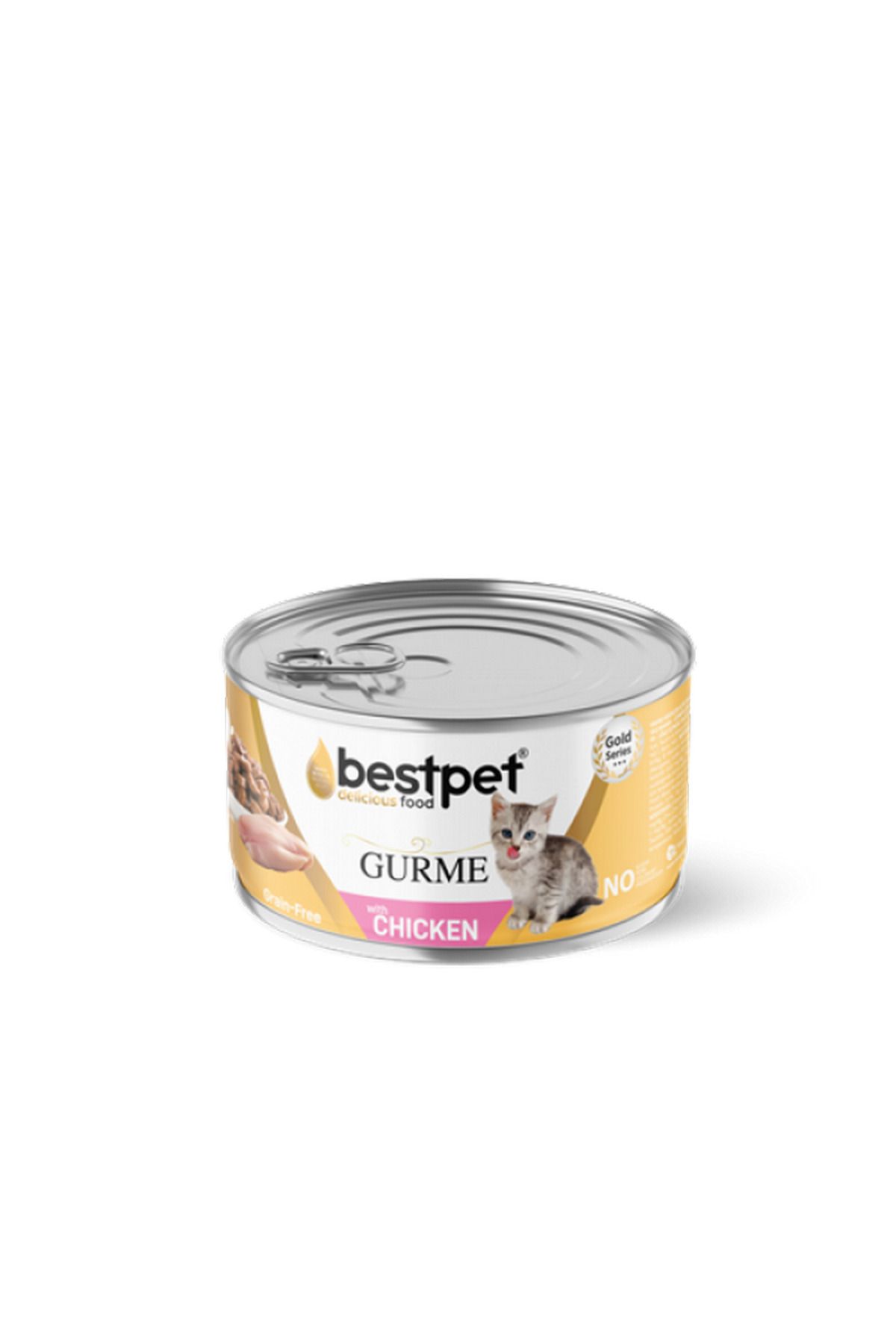 Bestpet Yavru Kediler İçin Tahılsız, Jöle İçinde Tavuk Etli Yaş Mama 85 gr X 24 ADET 543133