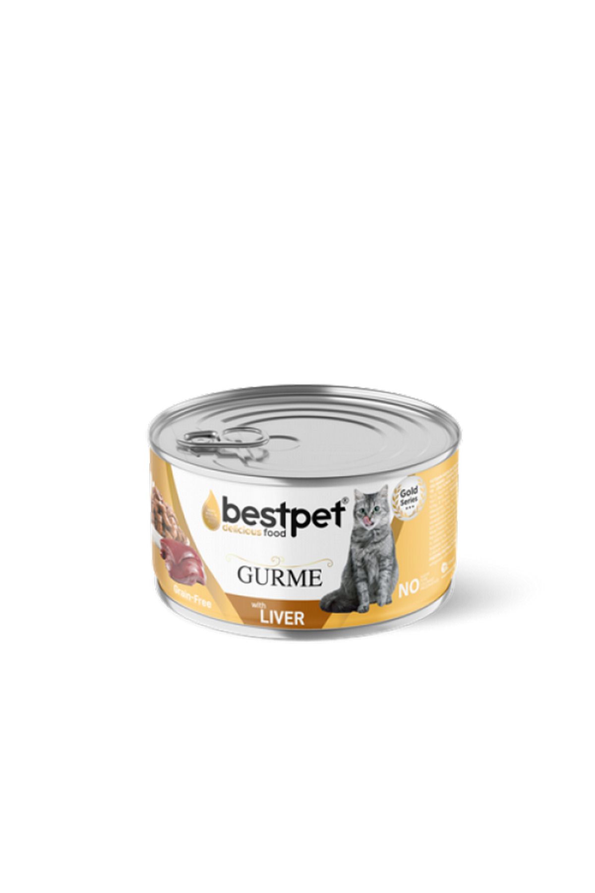 Bestpet Yetişkin Kediler İçin Tahılsız, Jöle İçinde Ciğerli Yaş Mama 85 gr X 24 ADET 403118